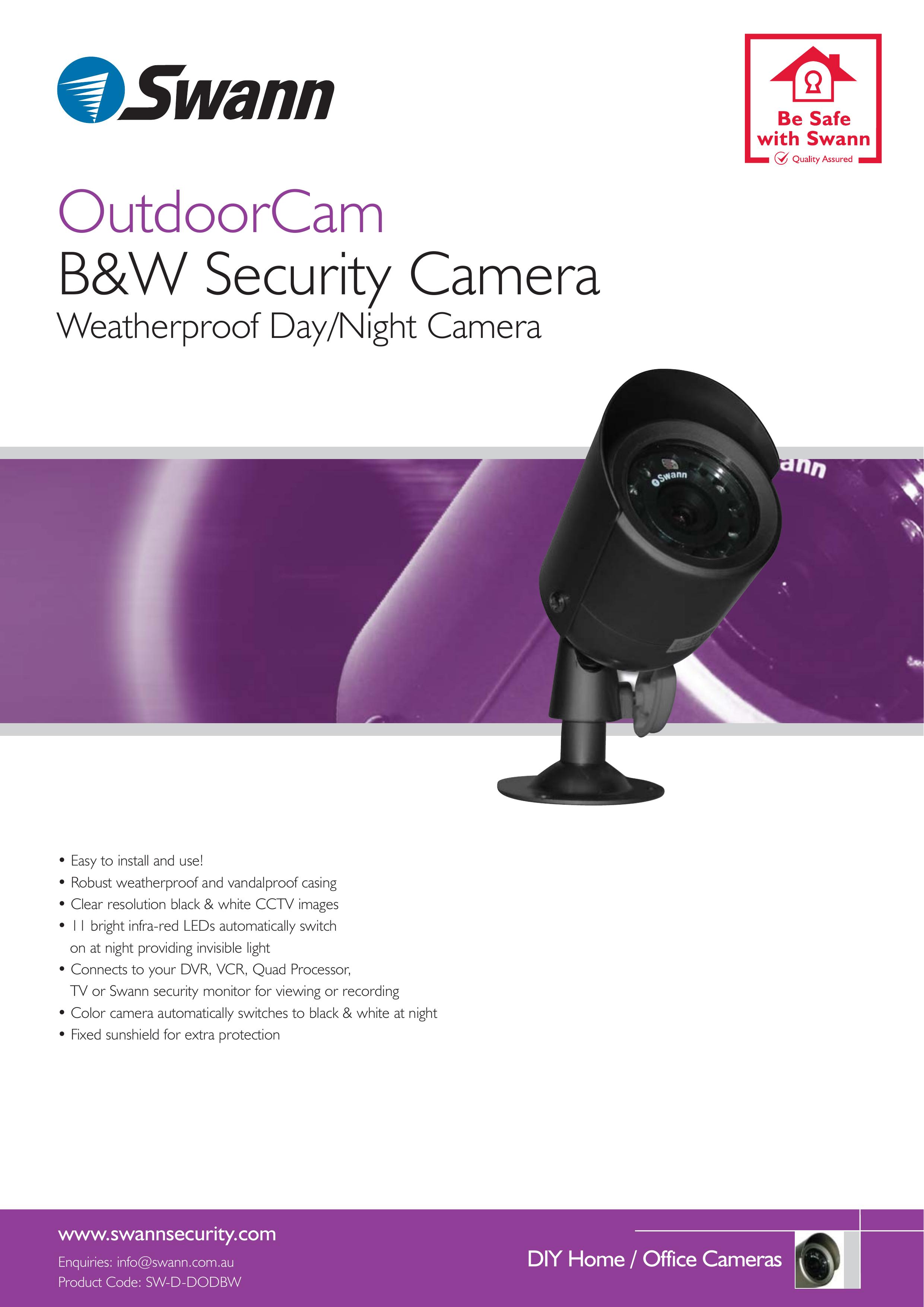 Swann SW-D-DODBW Security Camera User Manual