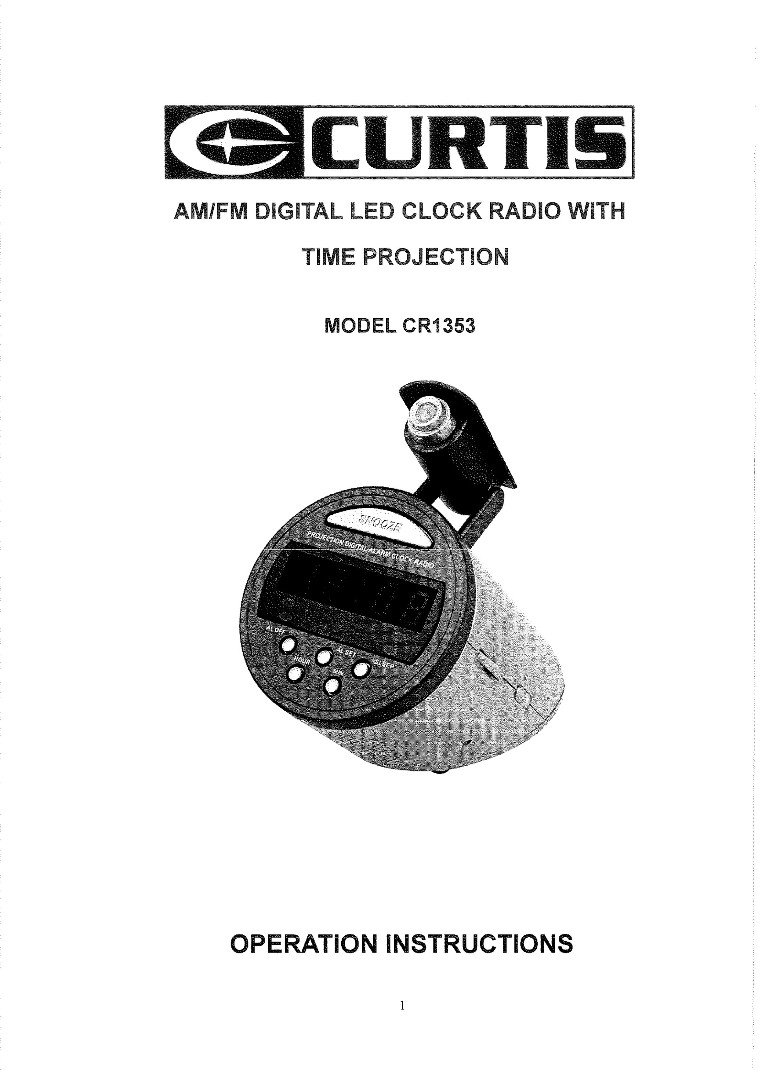 Curtis CR1353 Clock Radio User Manual