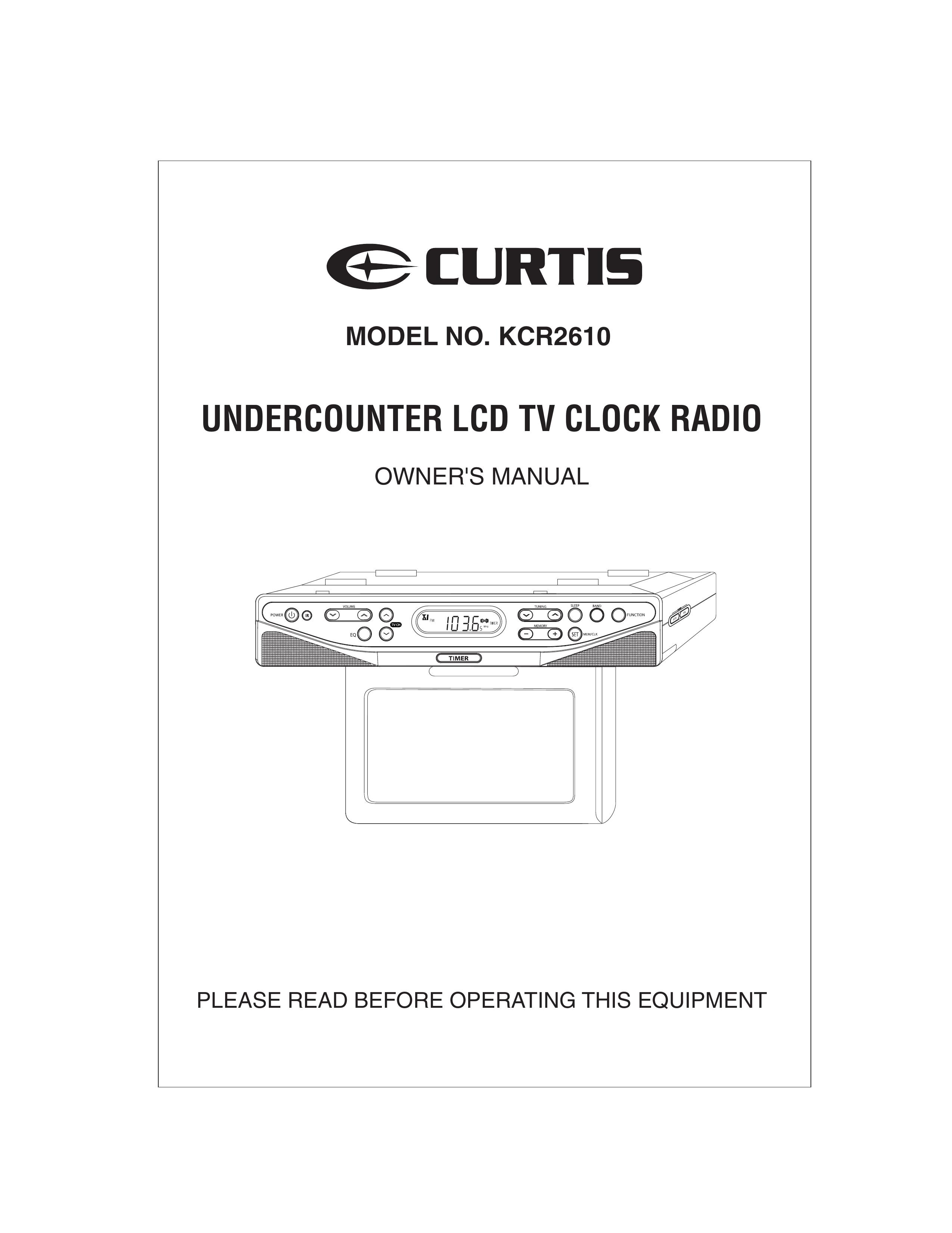 Curtis KCR2610 Clock Radio User Manual