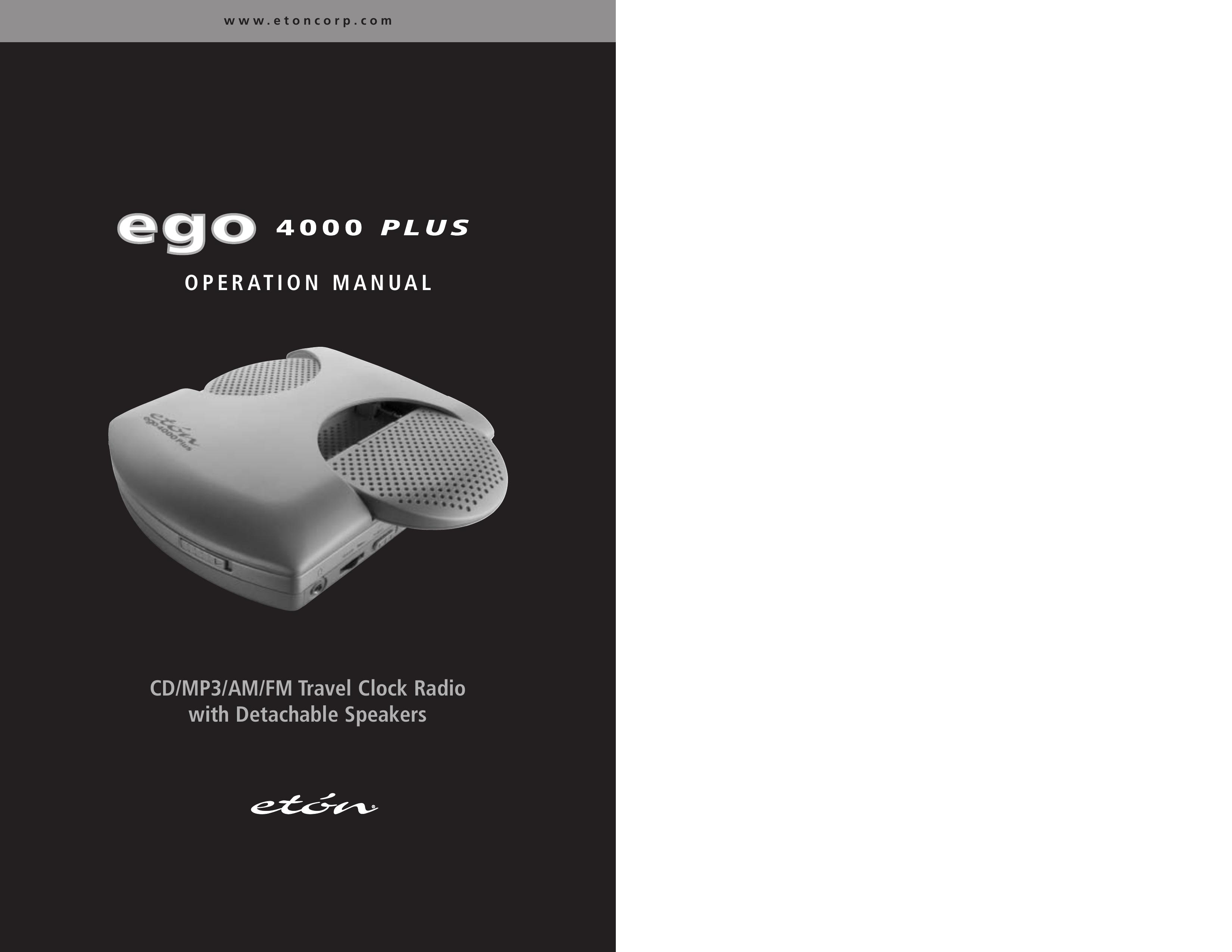 Ego Technology 4000 Plus Clock Radio User Manual