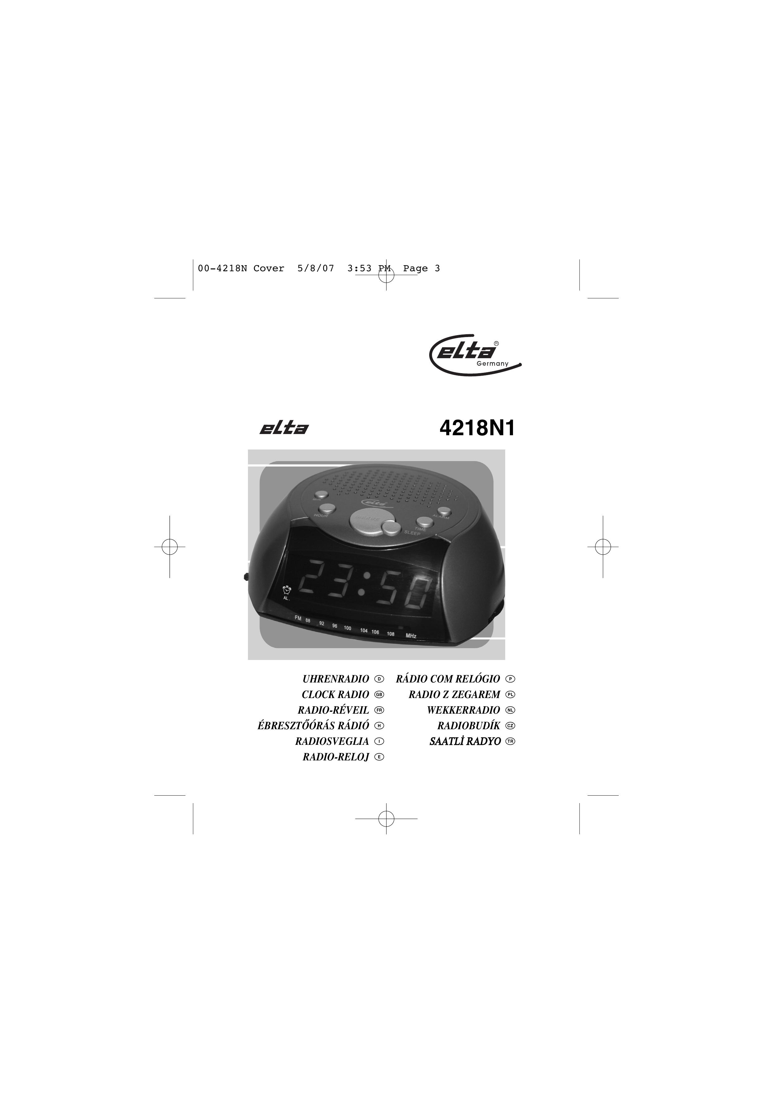 Elta 4218N1 Clock Radio User Manual