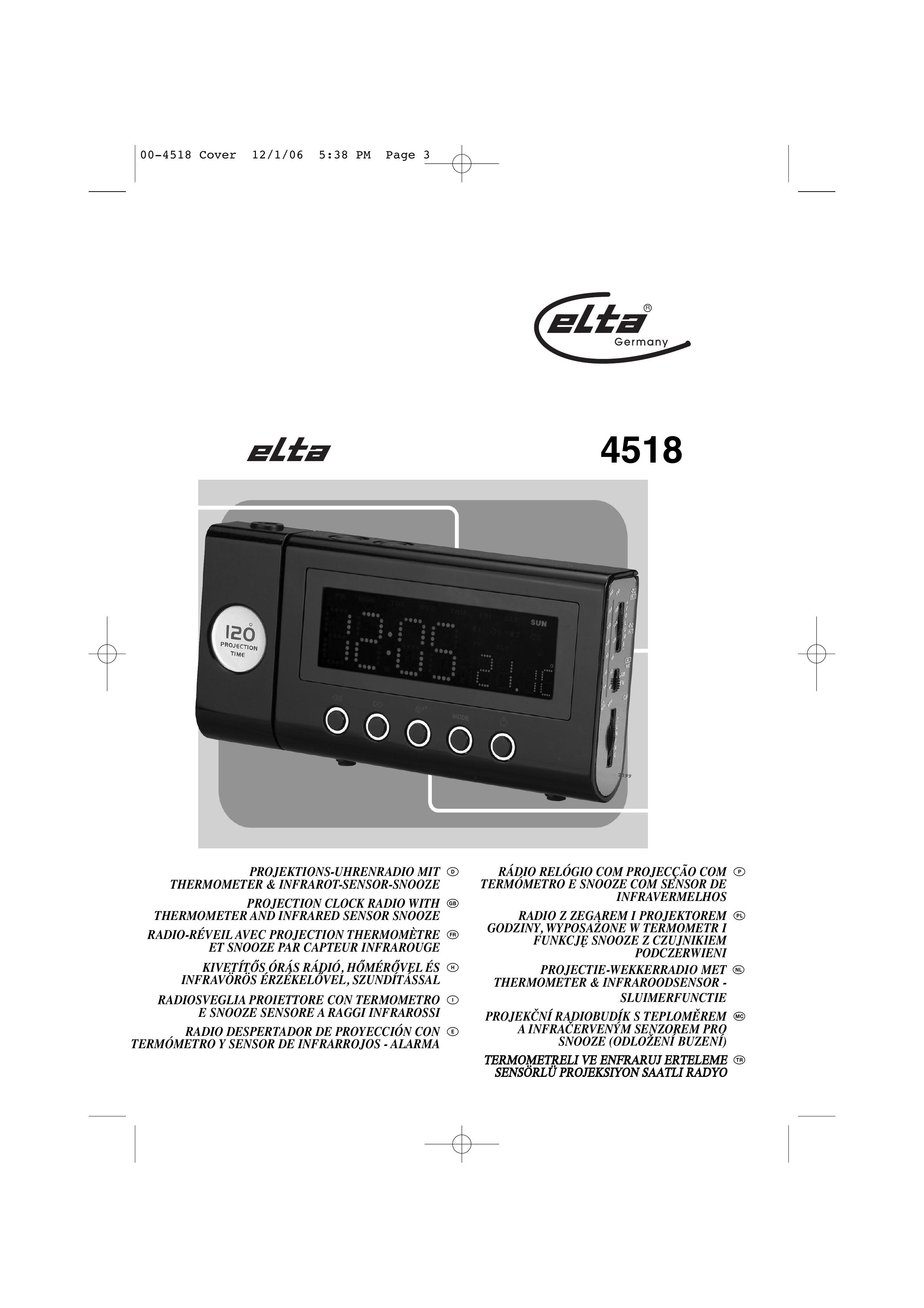 Elta 4518 Clock Radio User Manual