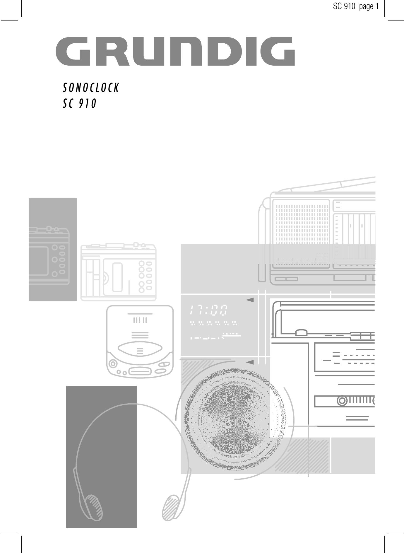 Grundig SC 910 Clock Radio User Manual
