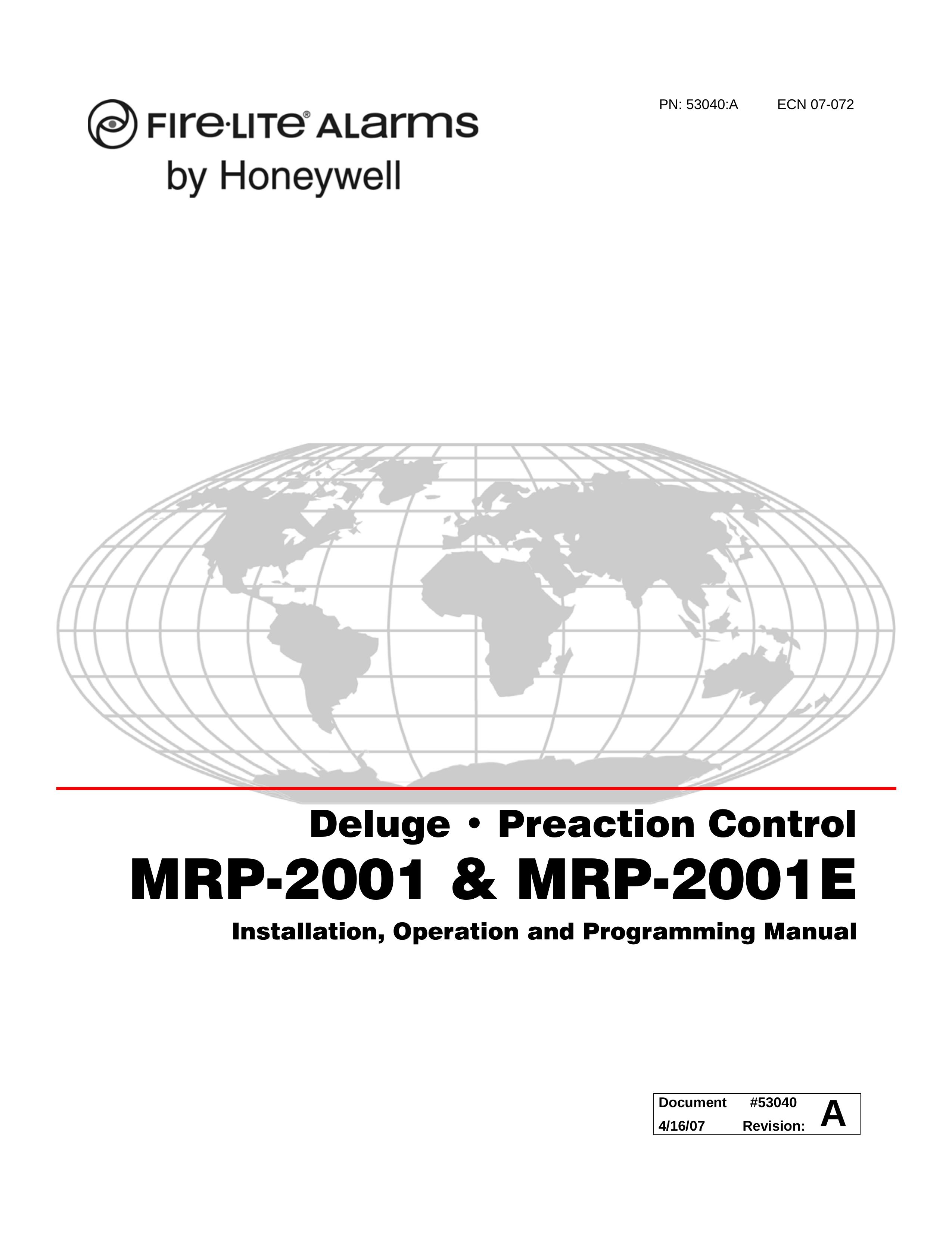 Honeywell MRP-2001E Clock Radio User Manual