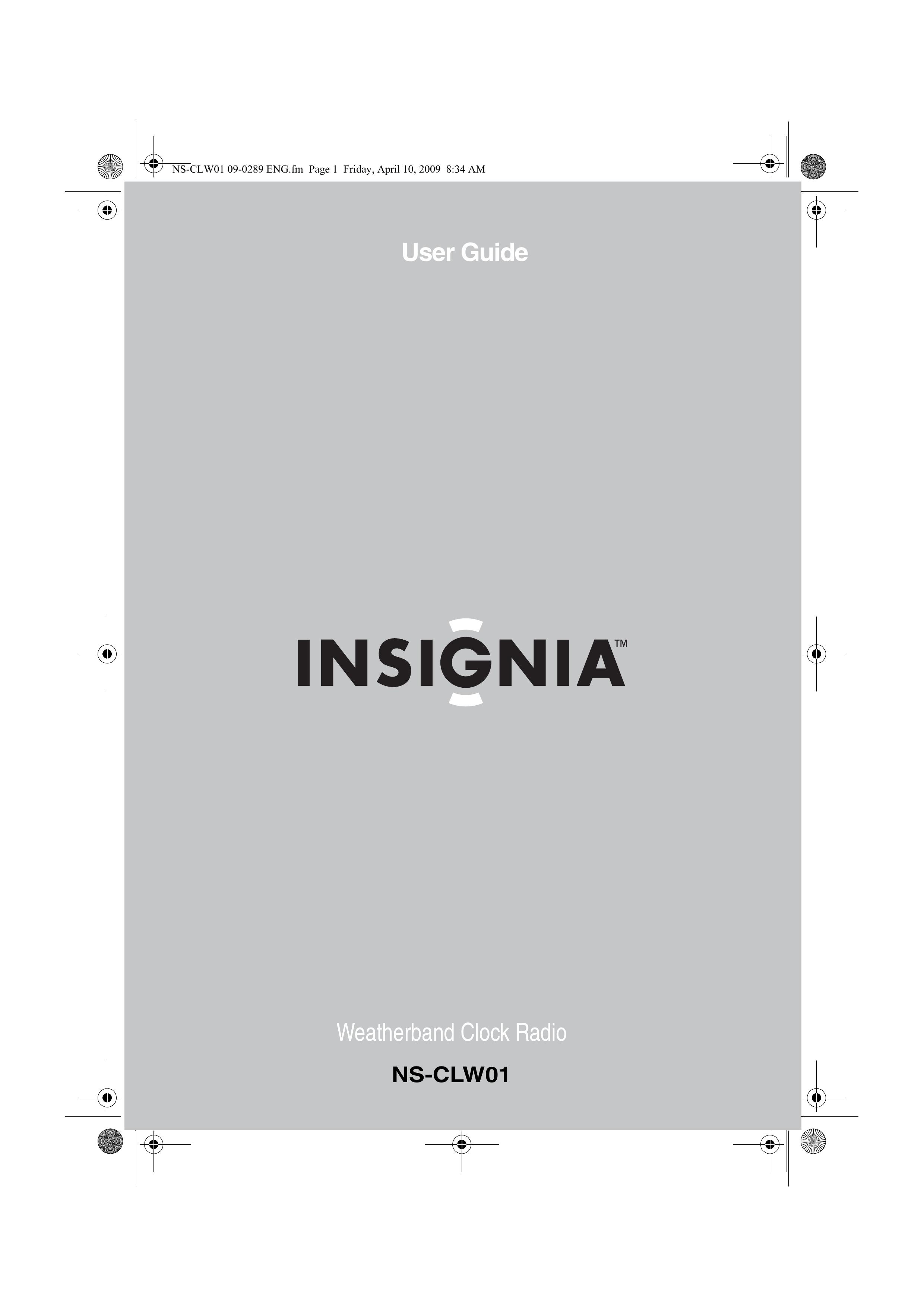 Insignia NS-CLW01 Clock Radio User Manual