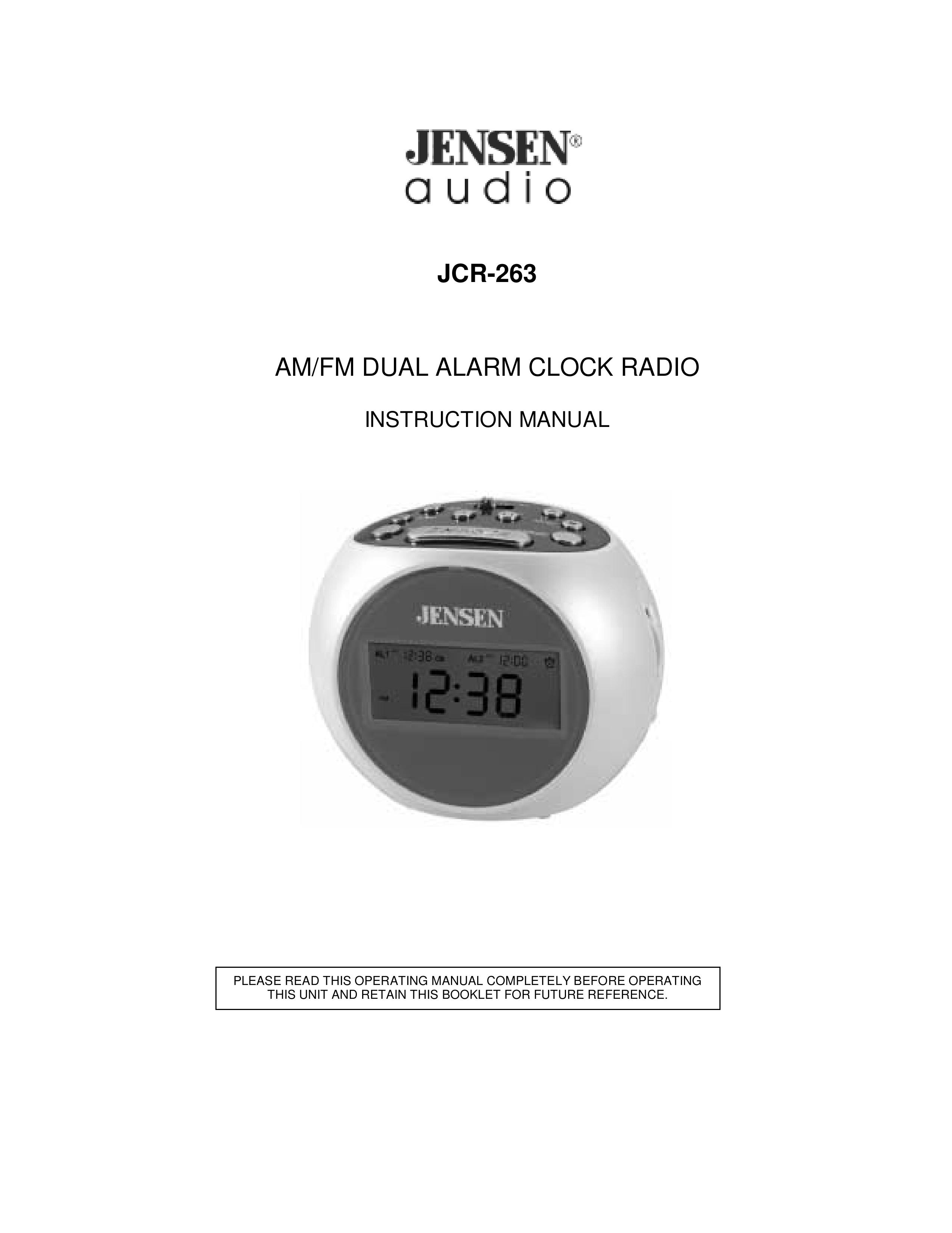 Jensen JCR-263 Clock Radio User Manual