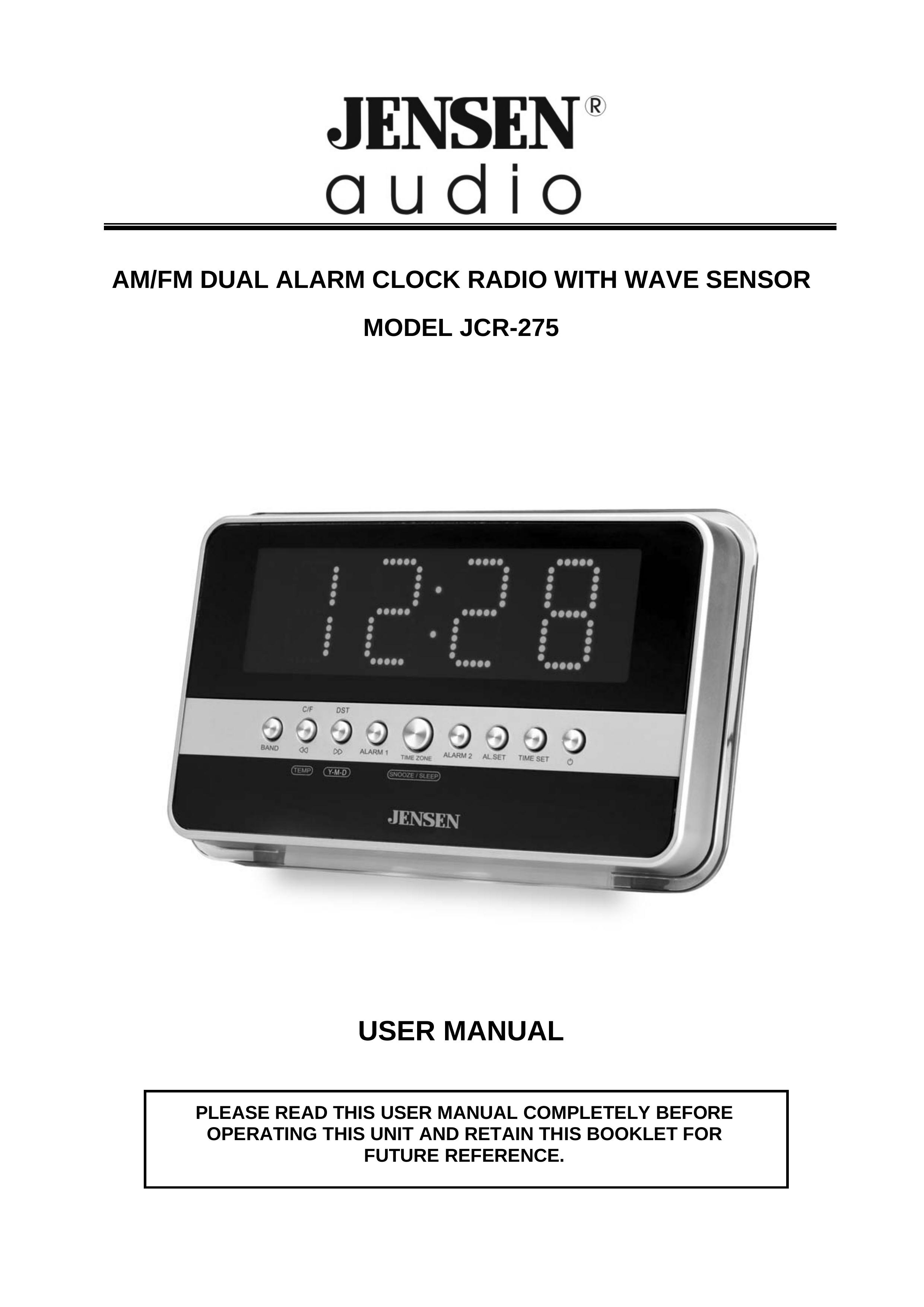 Jensen JCR-275 Clock Radio User Manual
