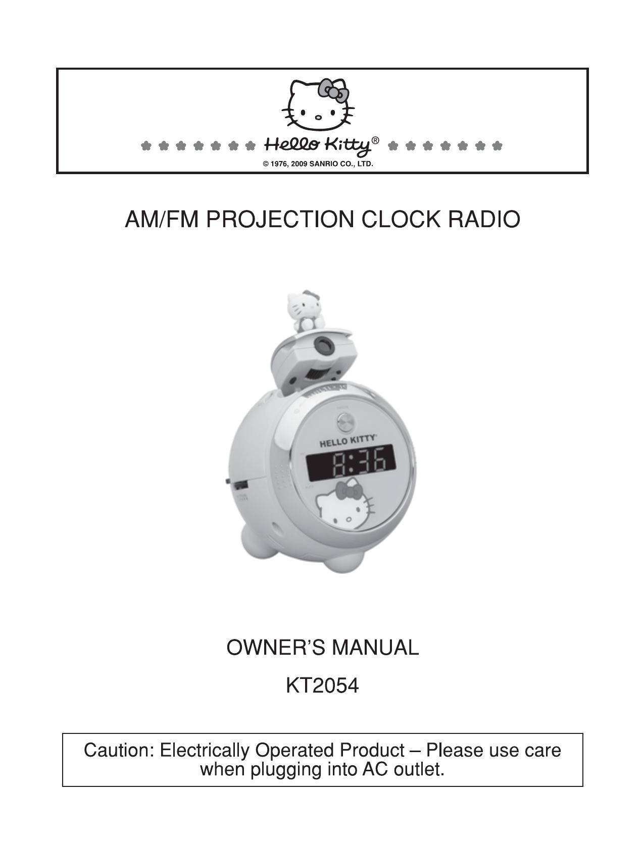 Jensen KT2054 Clock Radio User Manual