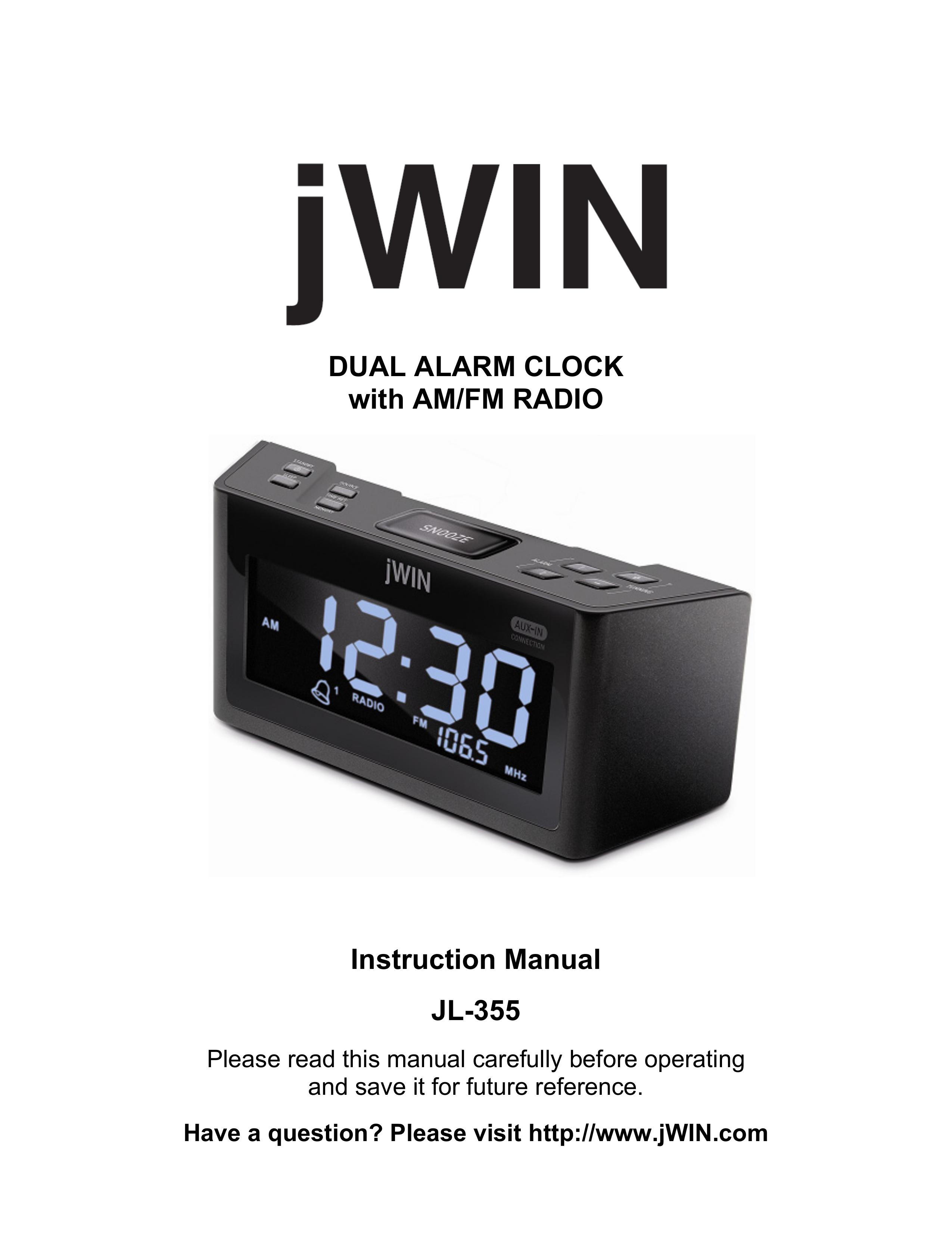 Jwin JL-355 Clock Radio User Manual