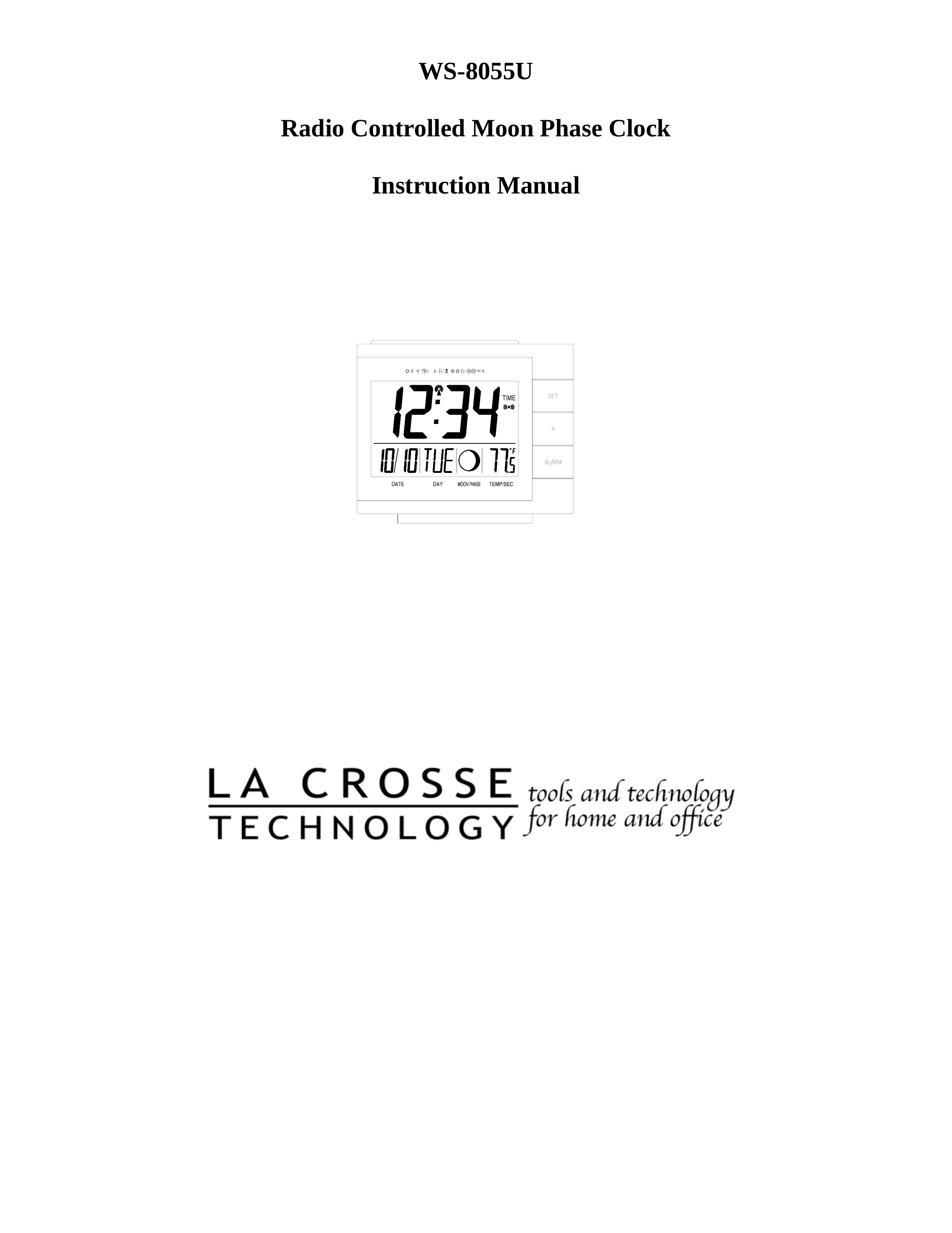 La Crosse Technology WS-8055U Clock Radio User Manual