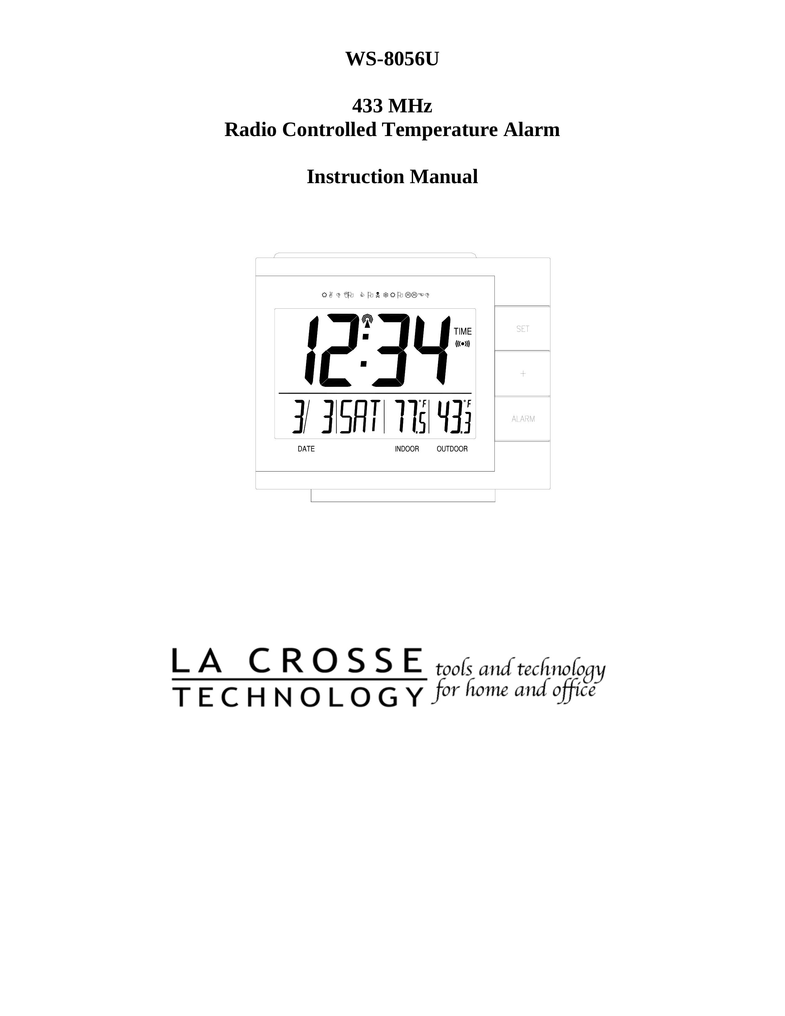 La Crosse Technology WS-8056U Clock Radio User Manual