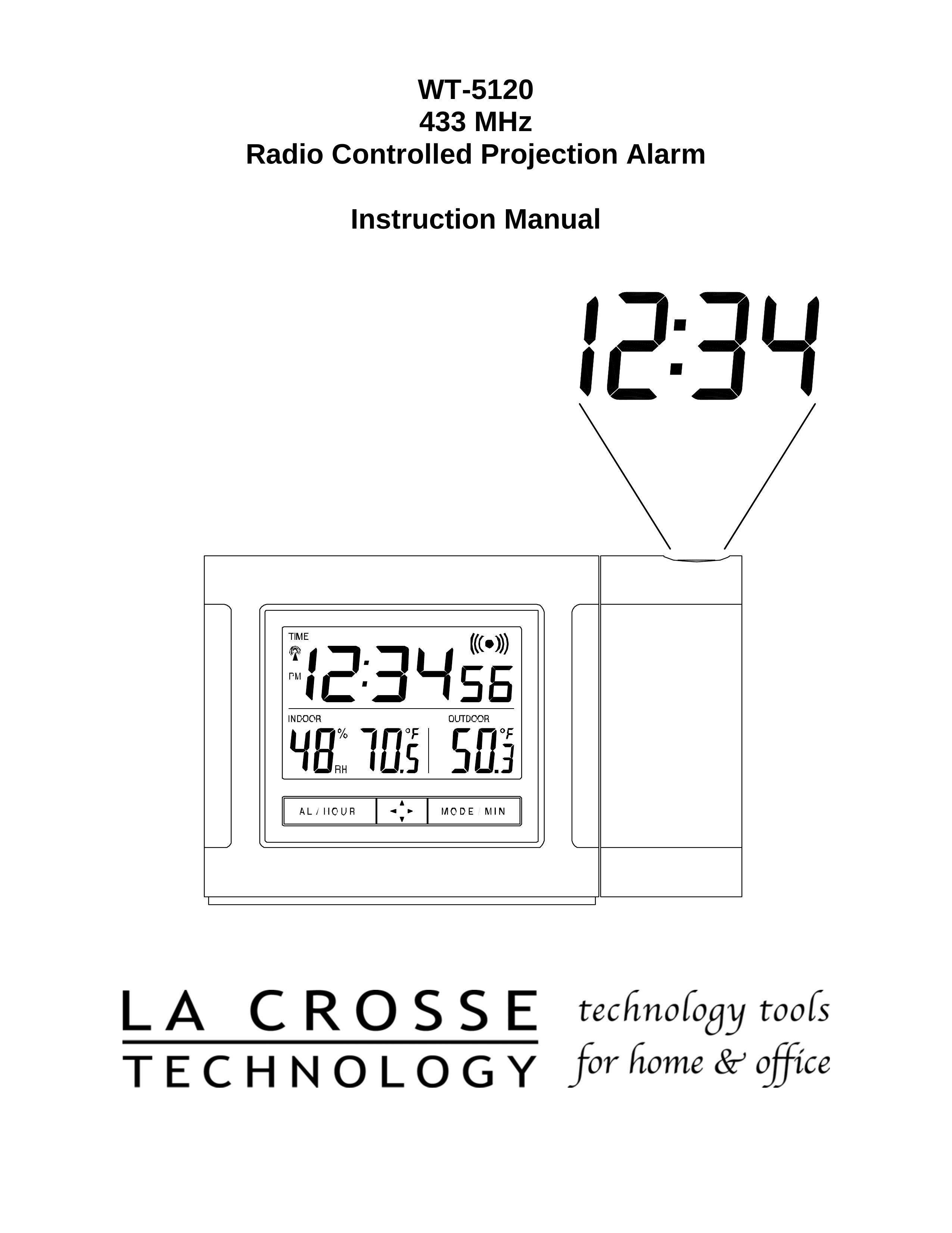 La Crosse Technology WT-5120 433 Clock Radio User Manual