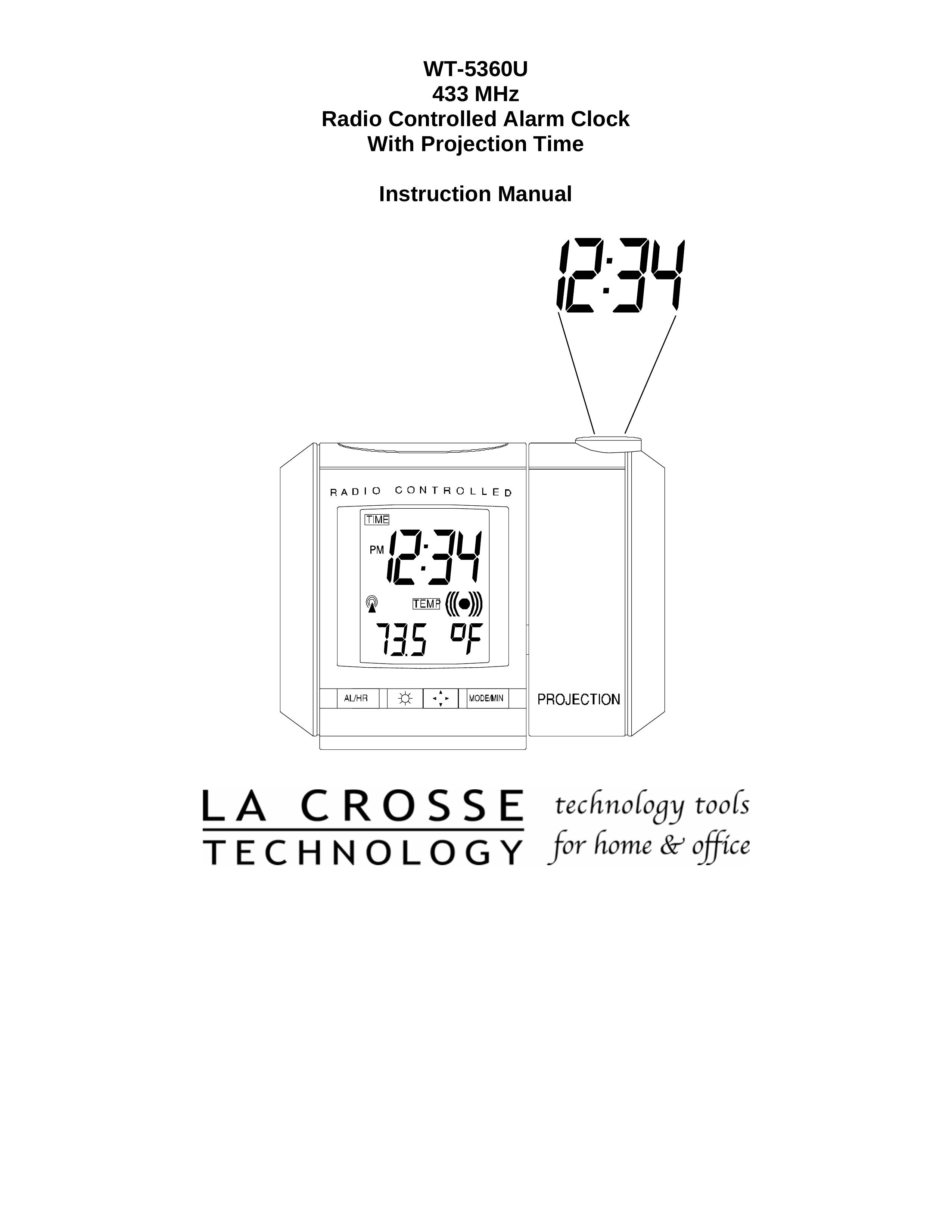 La Crosse Technology WT-5360U Clock Radio User Manual
