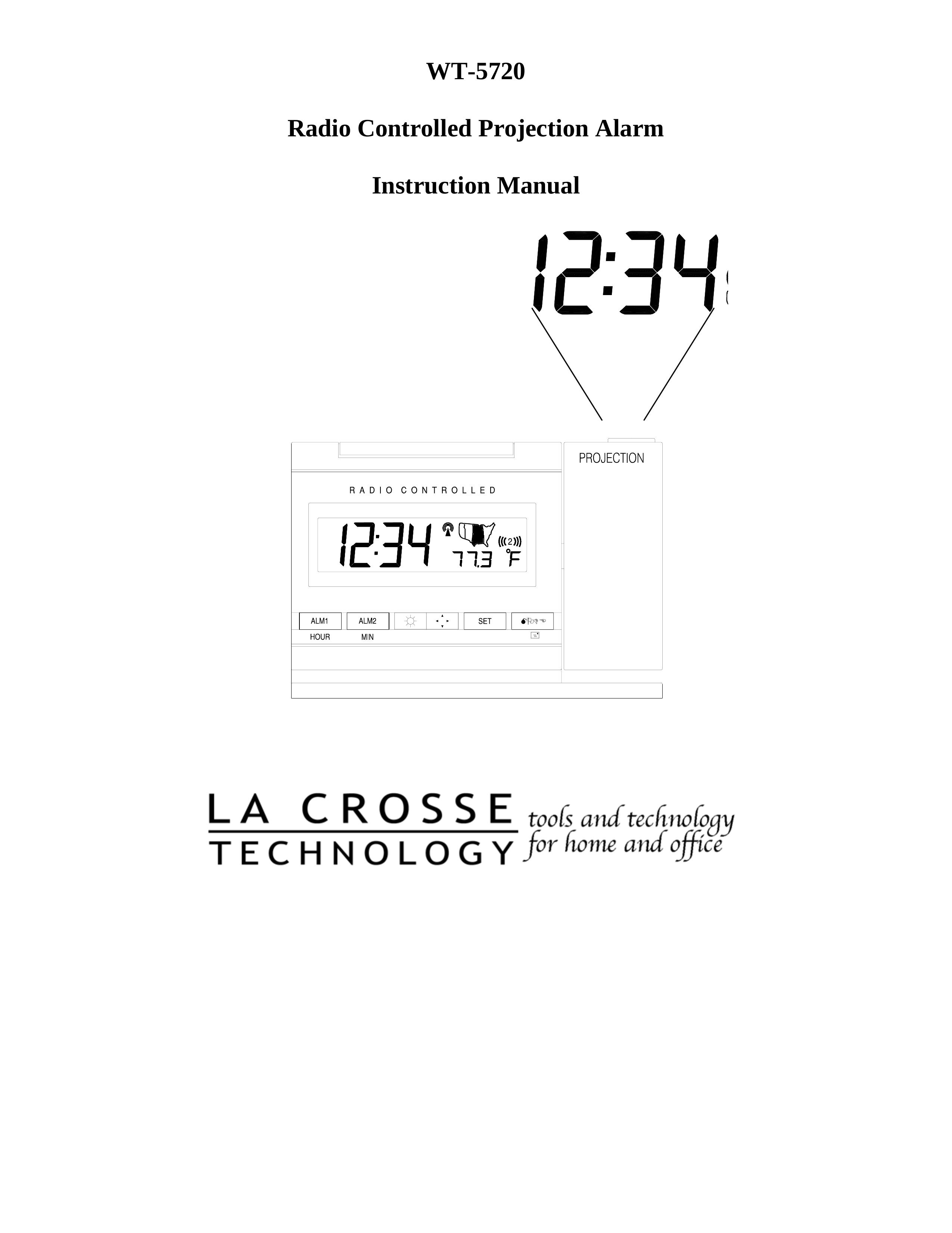 La Crosse Technology WT-5720 Clock Radio User Manual