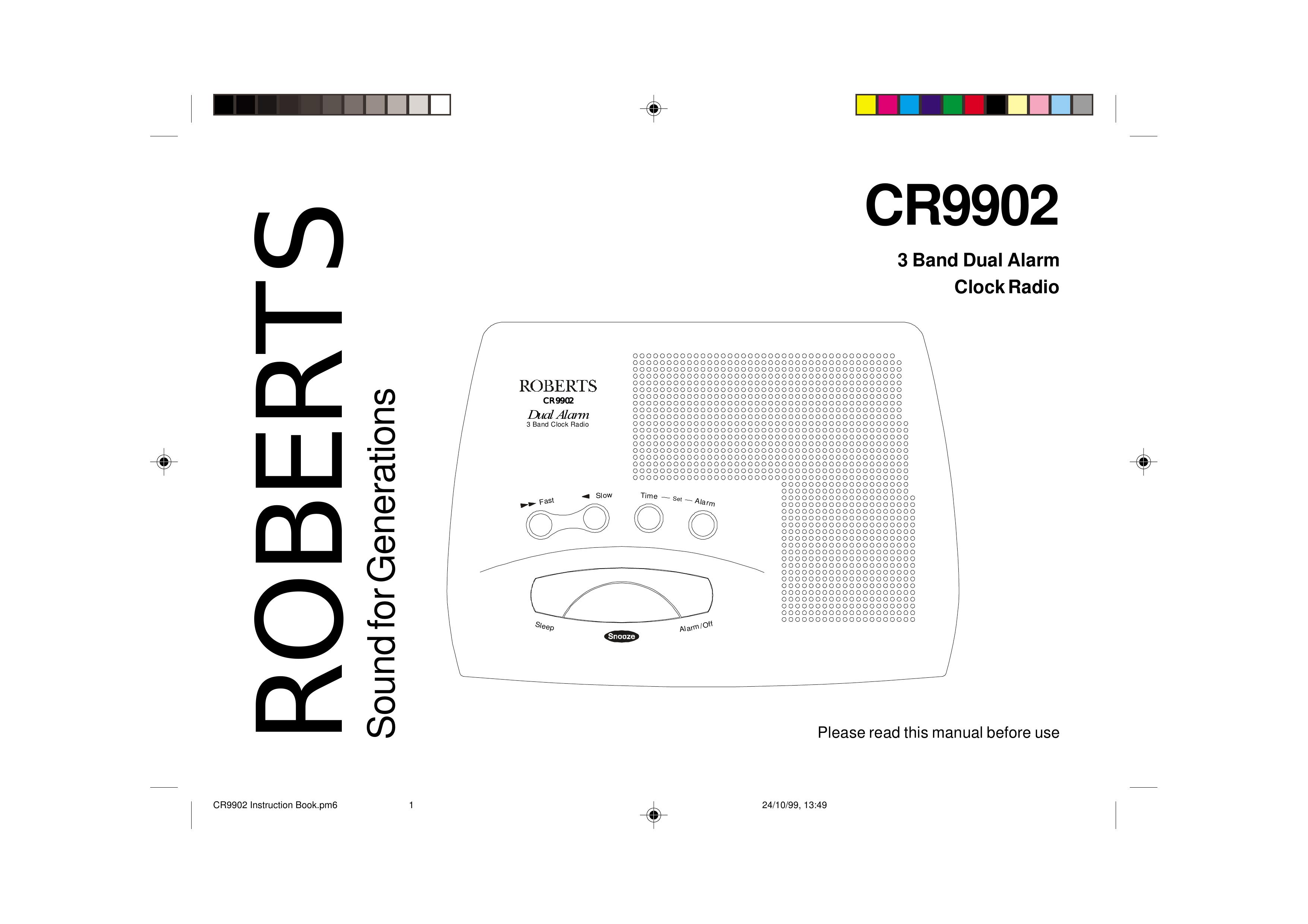 Roberts Radio CR9902 Clock Radio User Manual