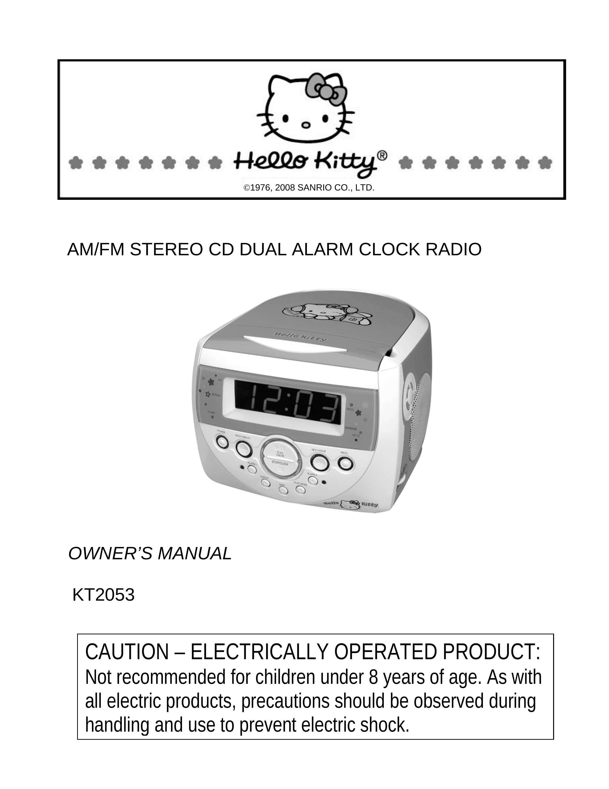 Spectra KT2053 Clock Radio User Manual