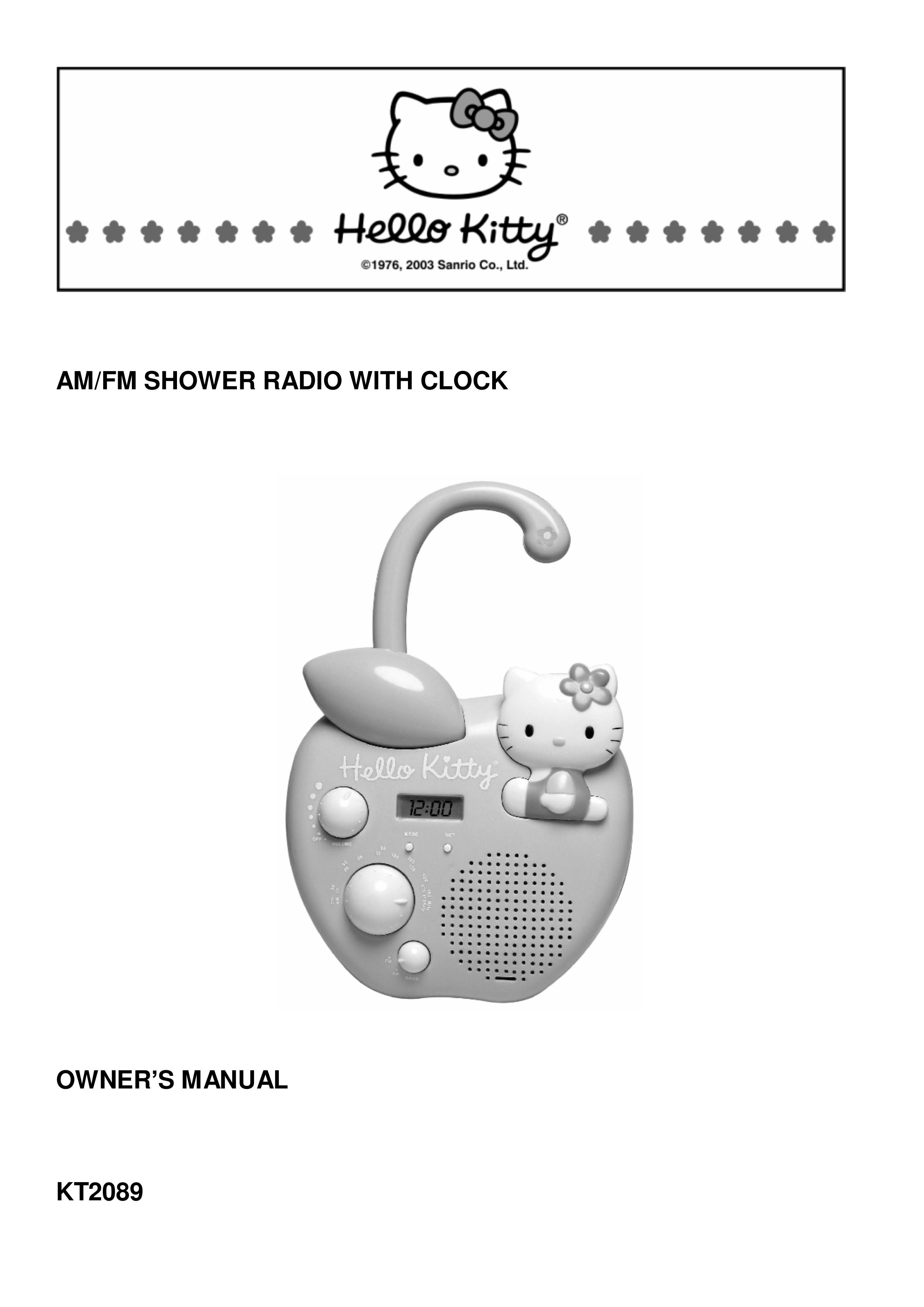 Spectra KT2089 Clock Radio User Manual