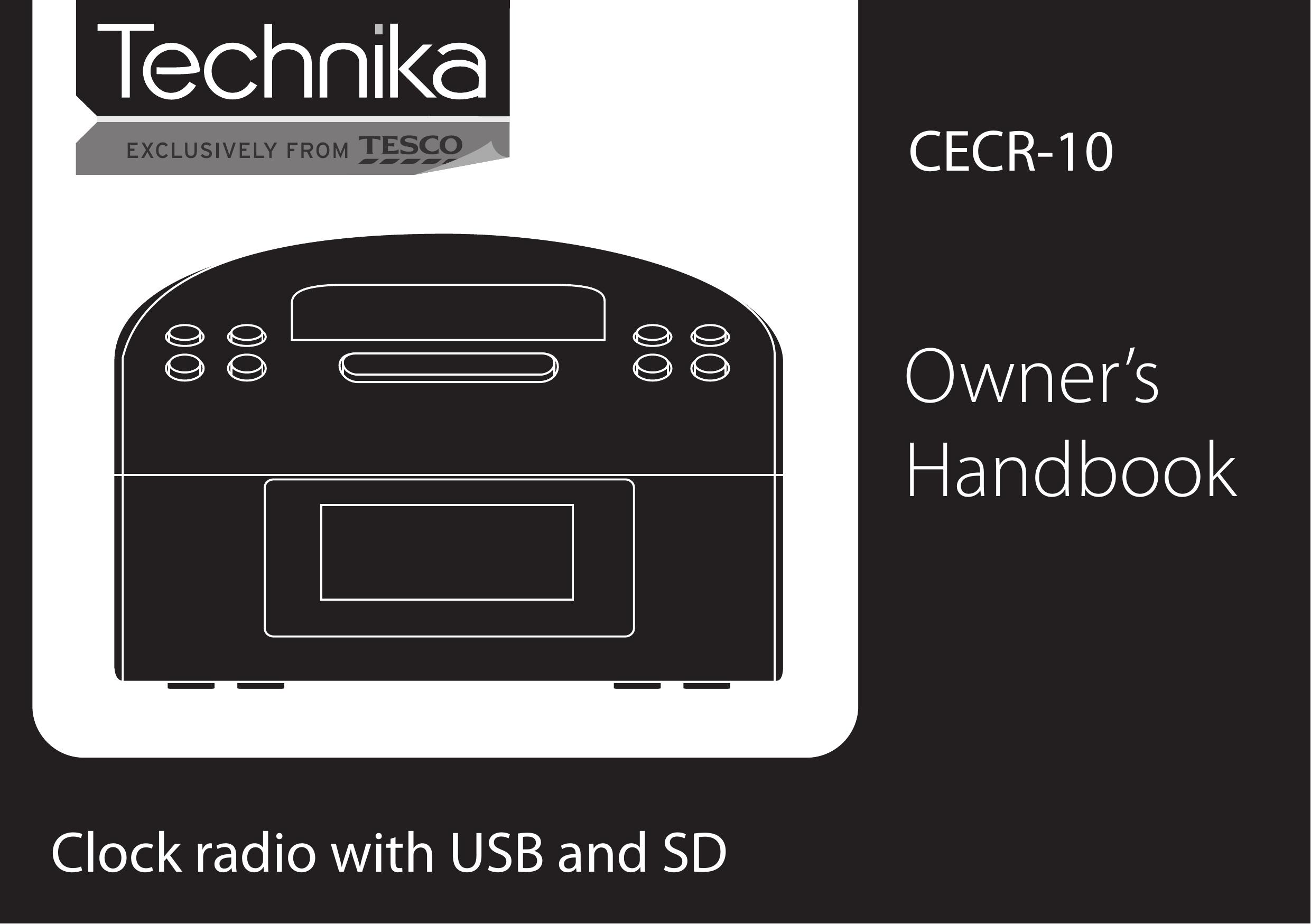 Technika CECR-10 Clock Radio User Manual