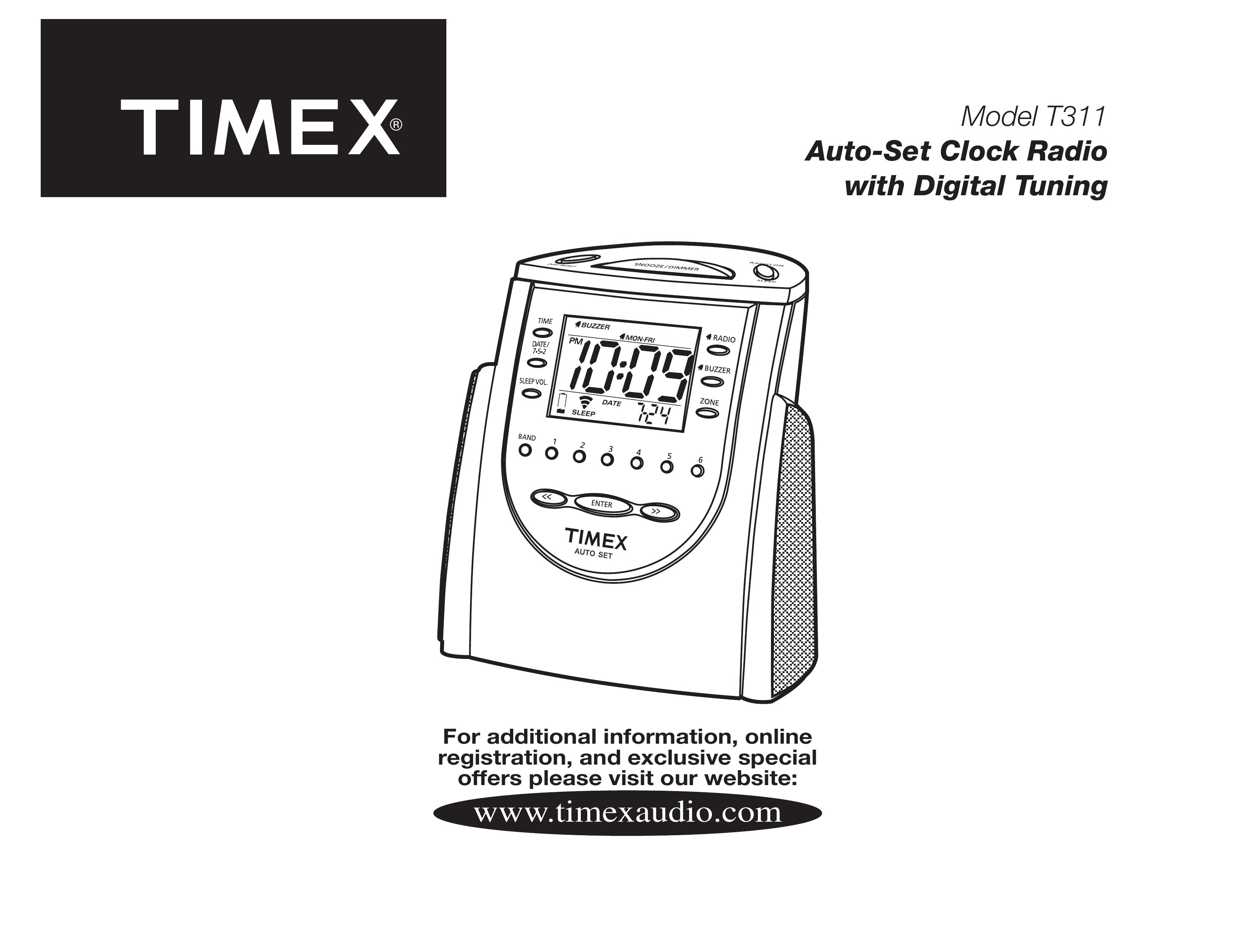 TIMEX Weather Products T311 Clock Radio User Manual