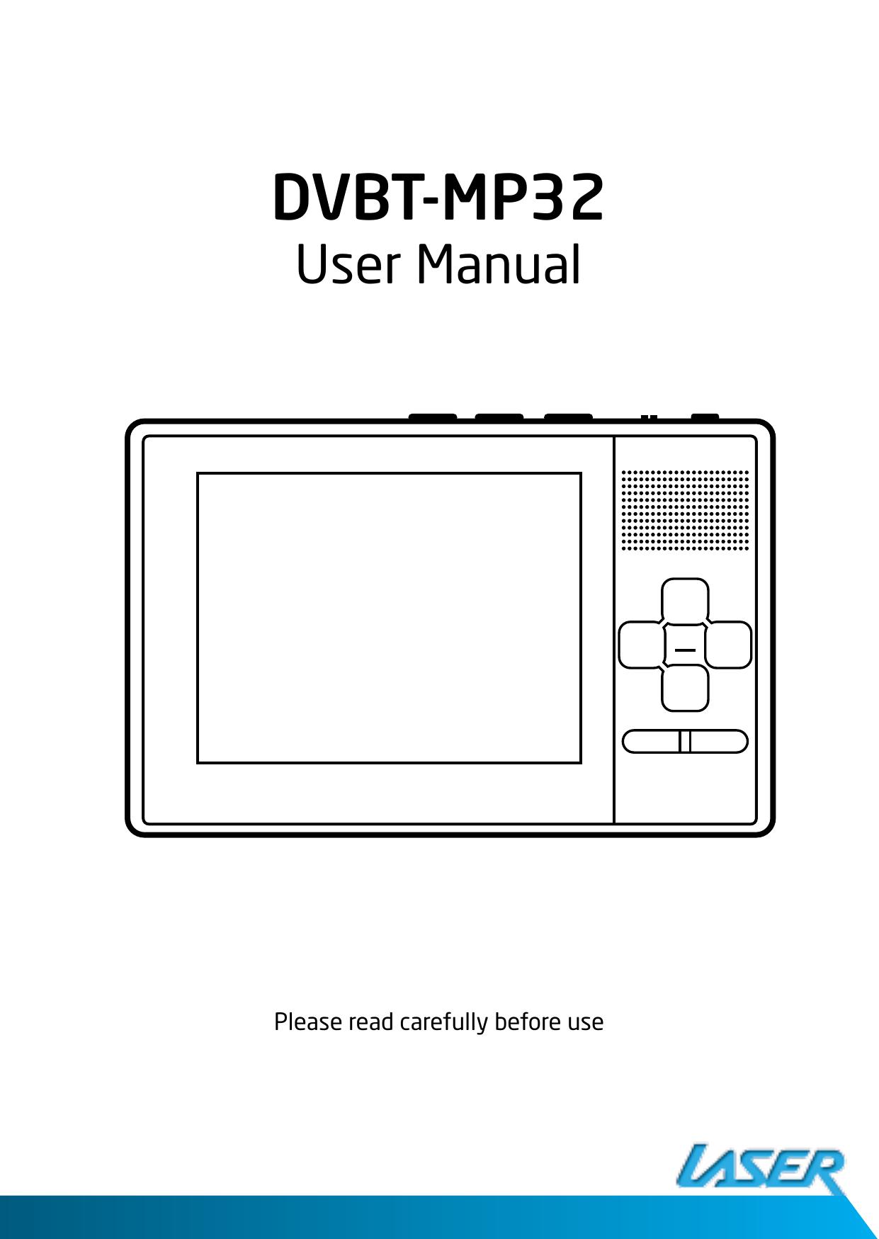 Laser DVBT-MP32 Handheld TV User Manual