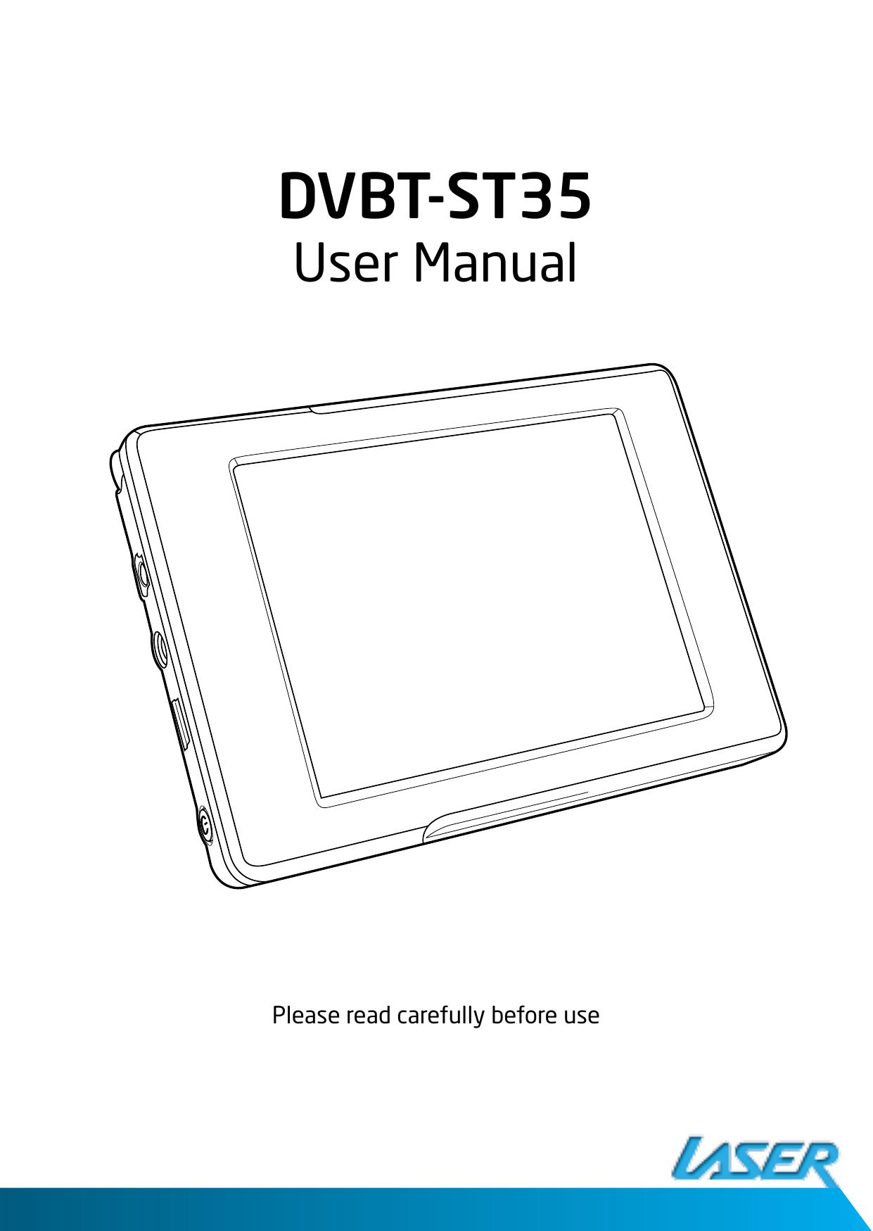 Laser DVBT-ST35 Handheld TV User Manual