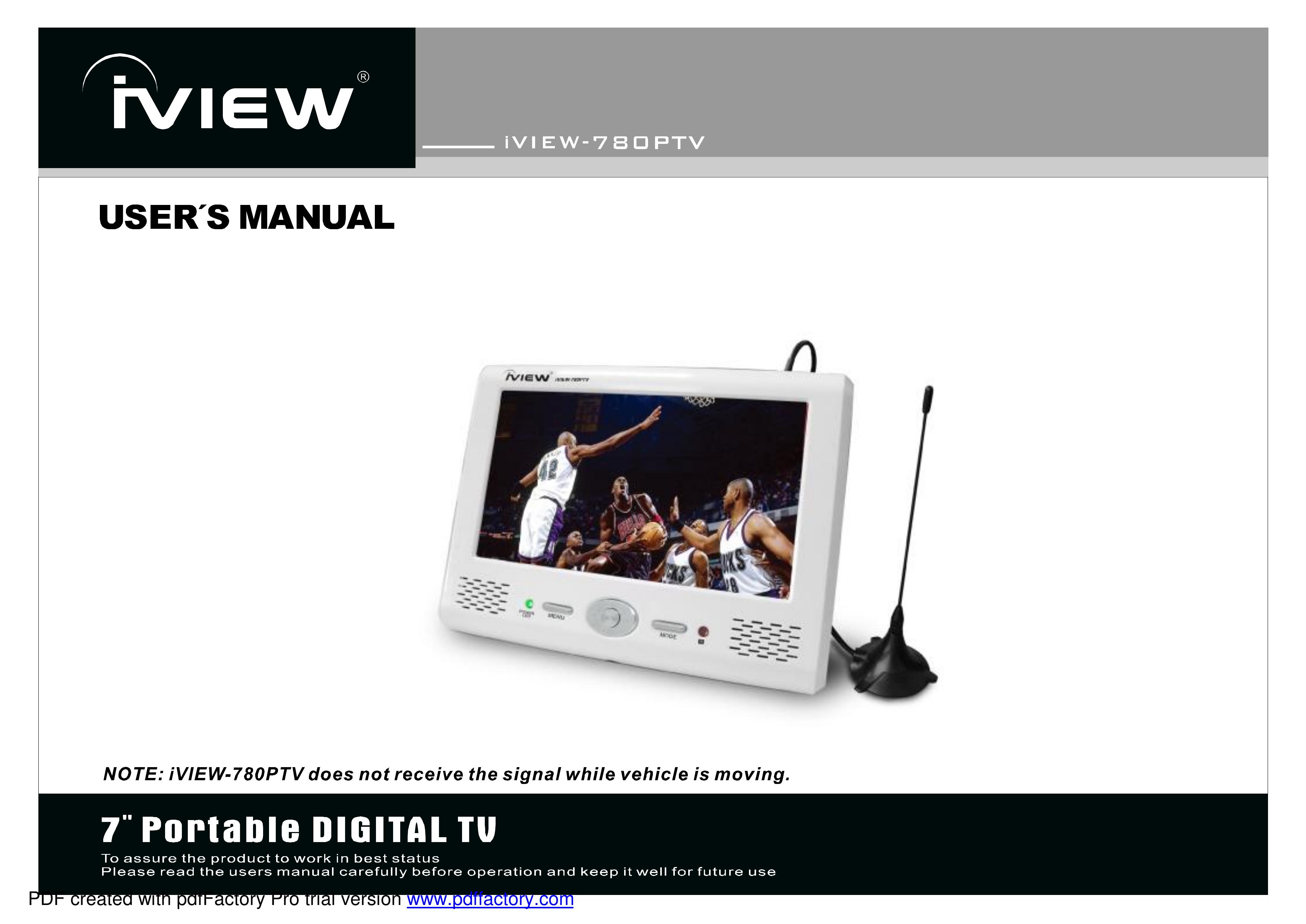 Radio Shack 780PTV Handheld TV User Manual