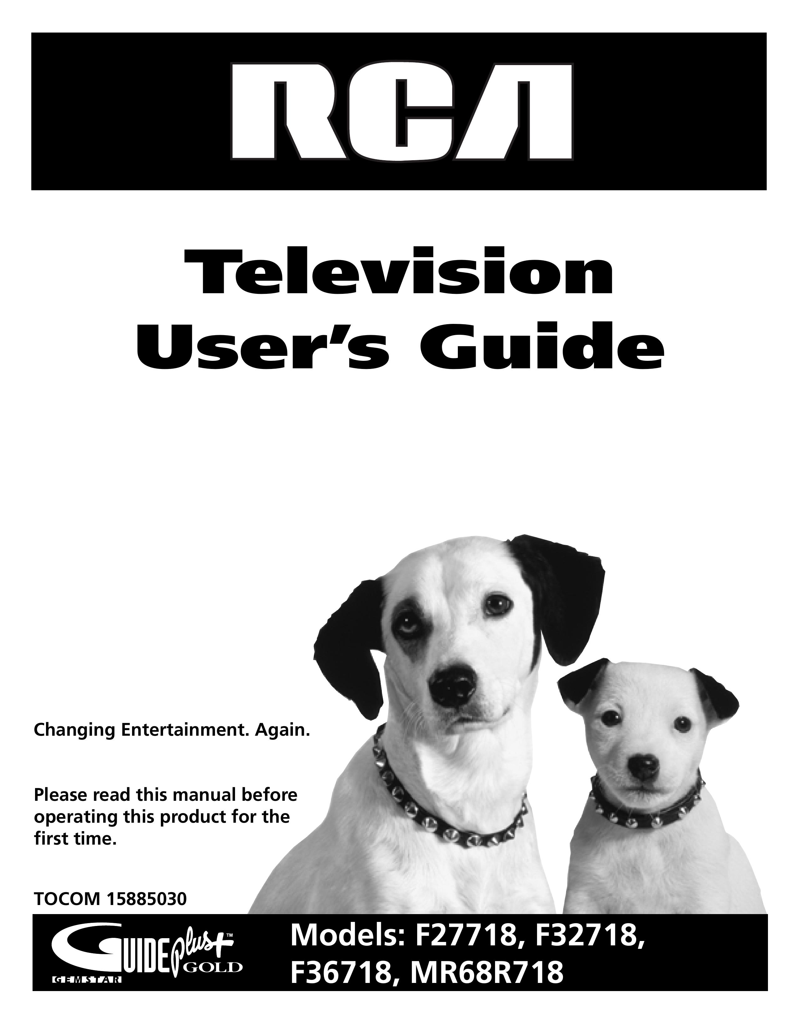 RCA F27718, F32718, F36718, MR68R718 Handheld TV User Manual