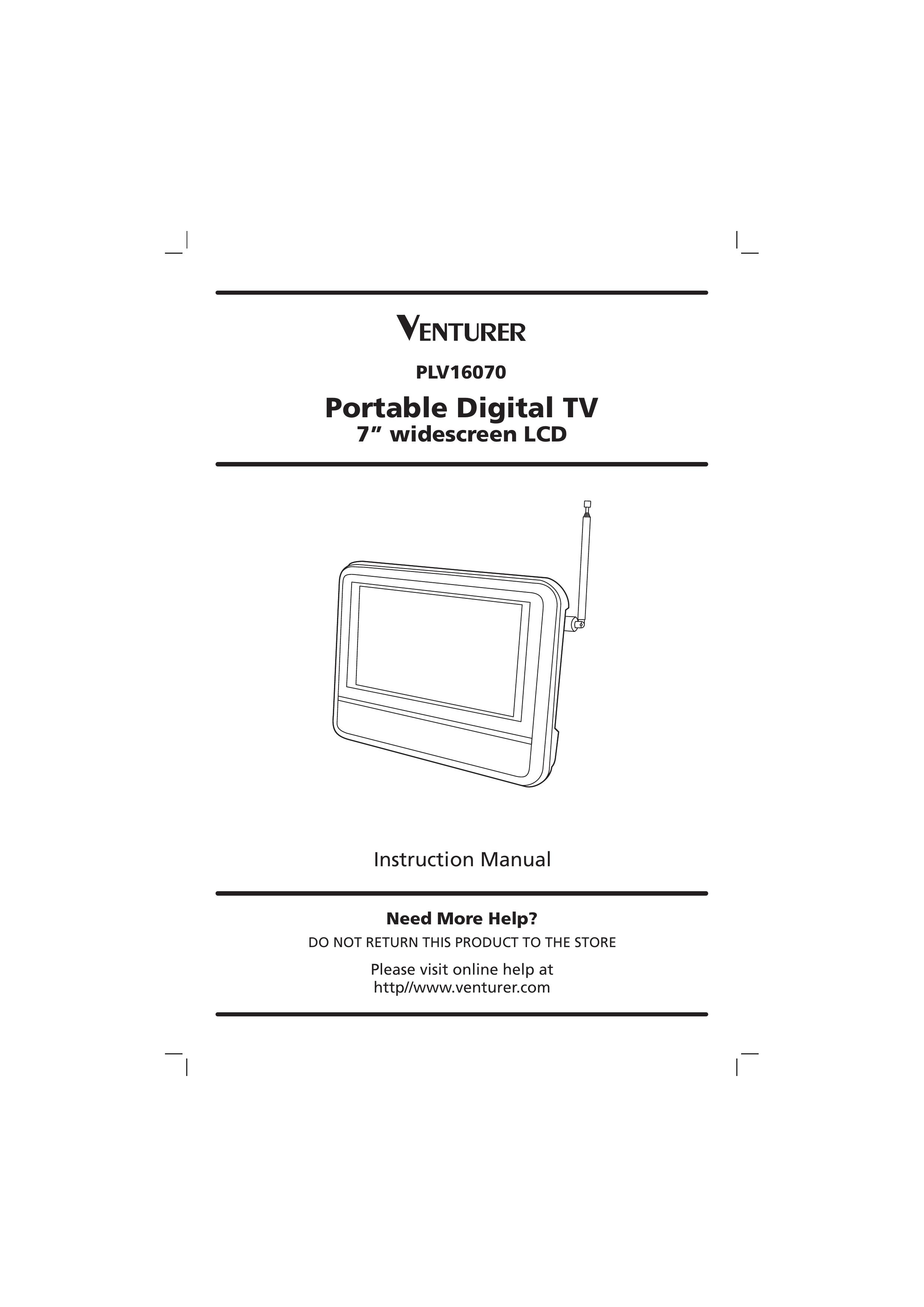 Venturer PLV16070 Handheld TV User Manual