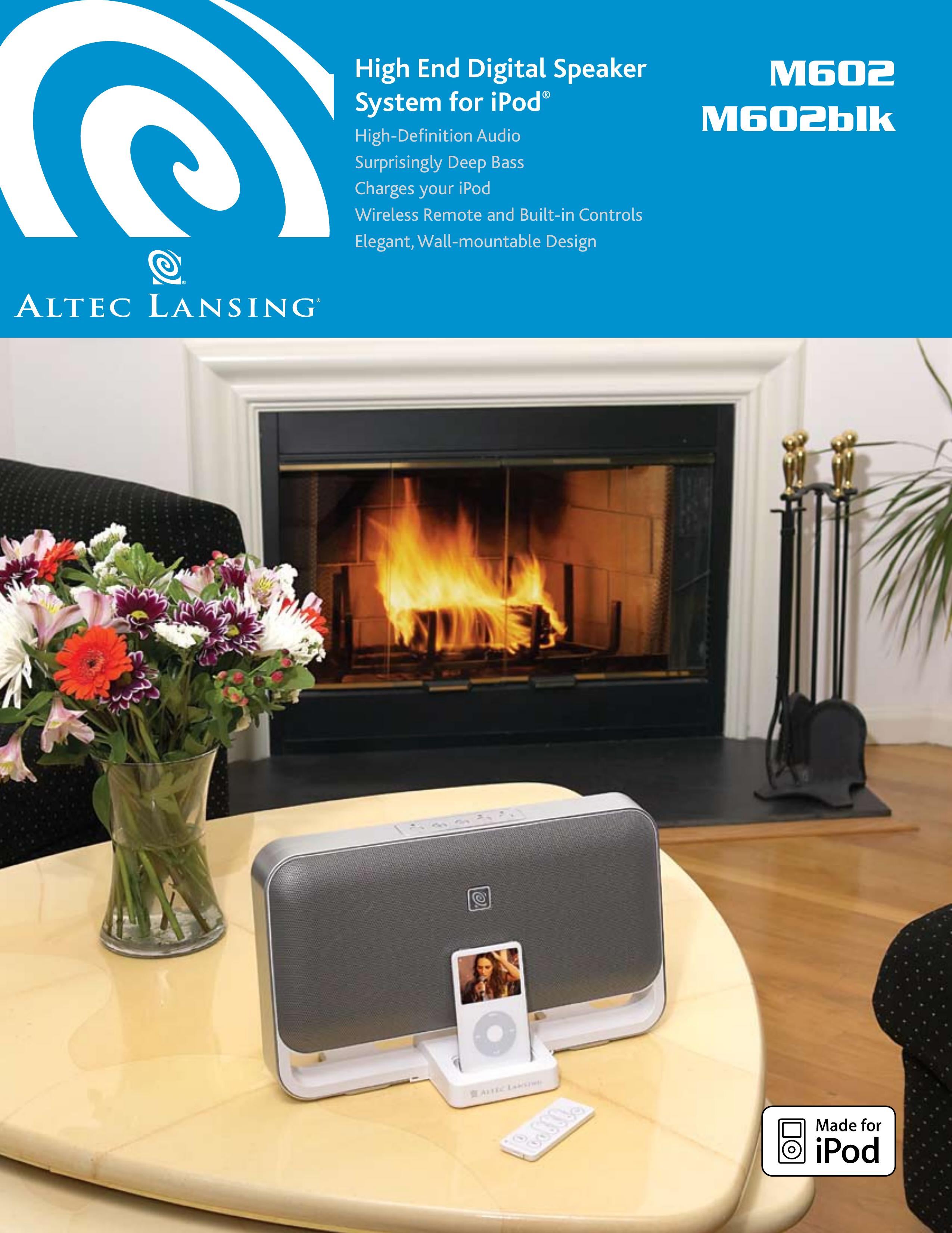 Altec Lansing M602blk MP3 Docking Station User Manual