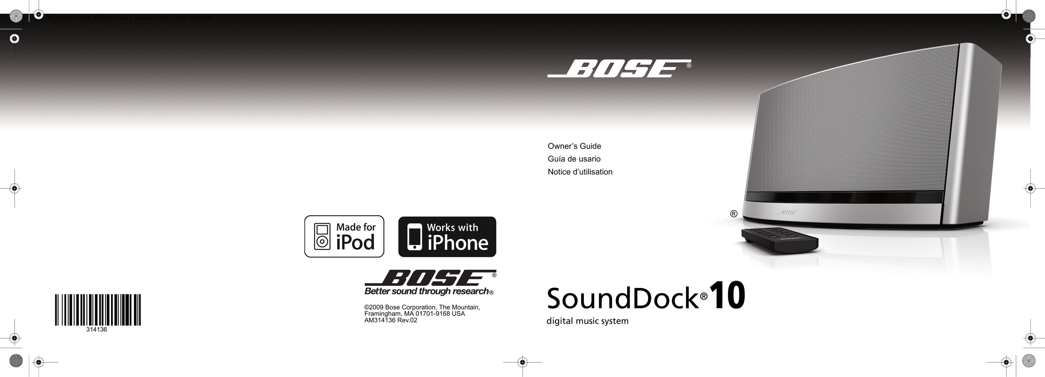Bose AM314136 MP3 Docking Station User Manual