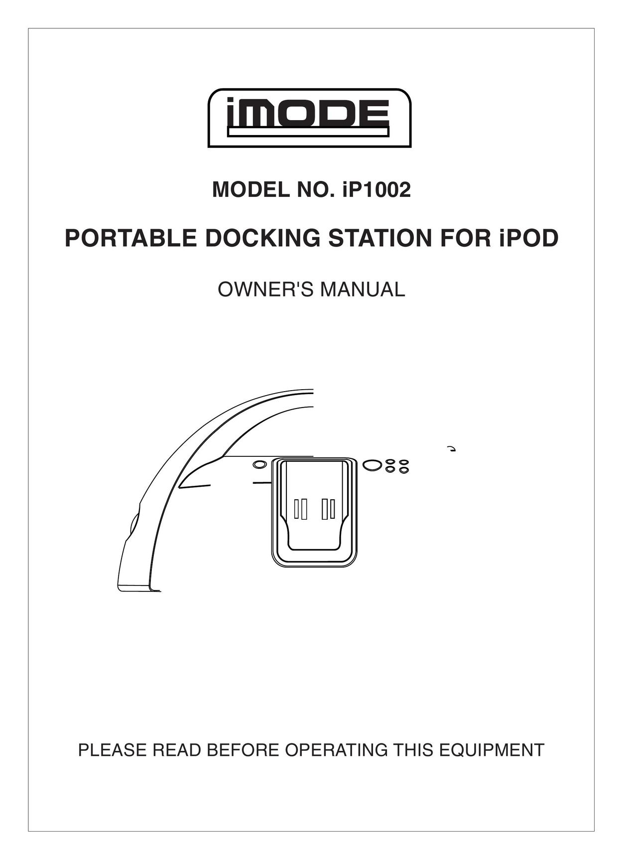 Curtis iP1002 MP3 Docking Station User Manual