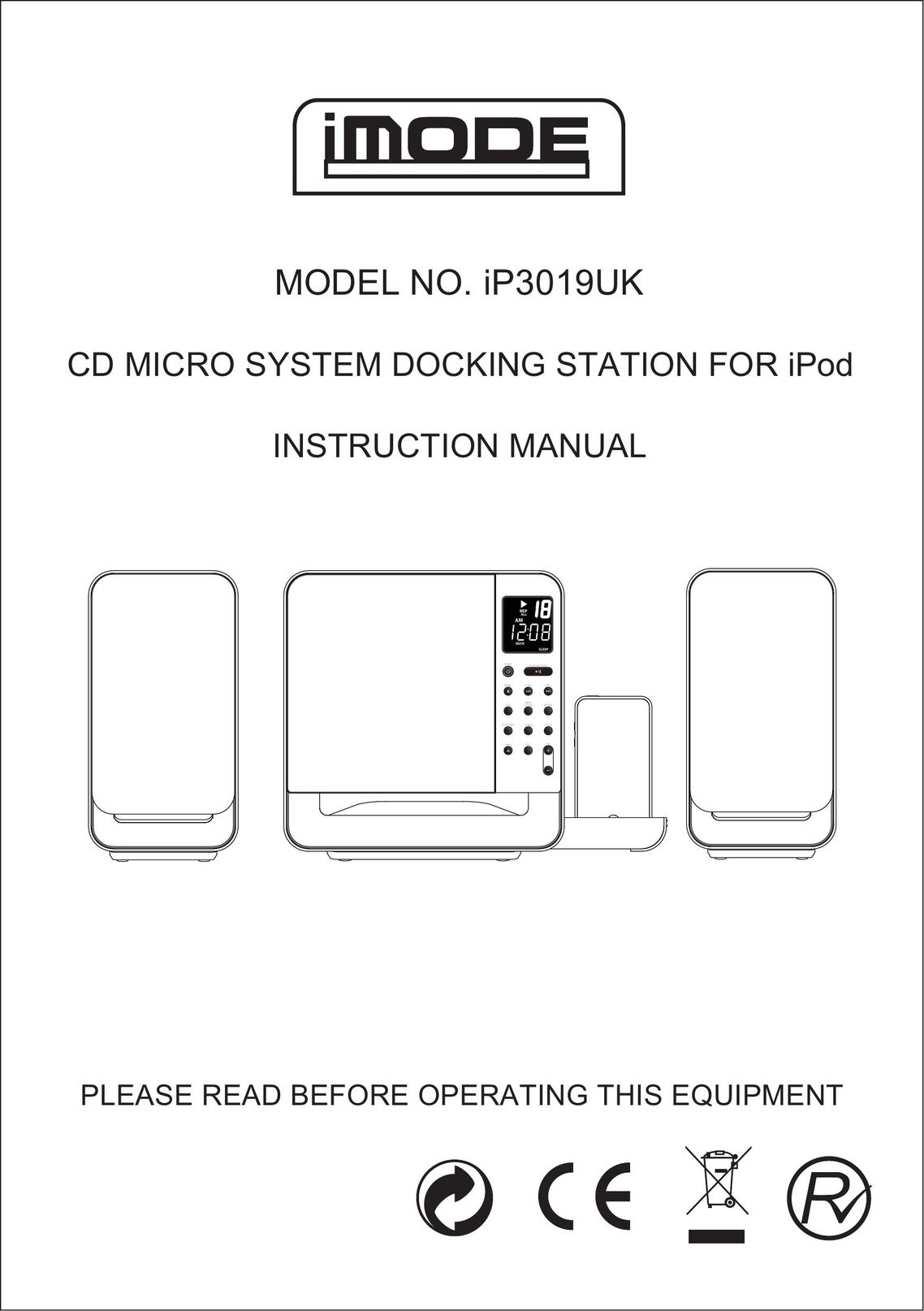 Curtis iP3019UK MP3 Docking Station User Manual