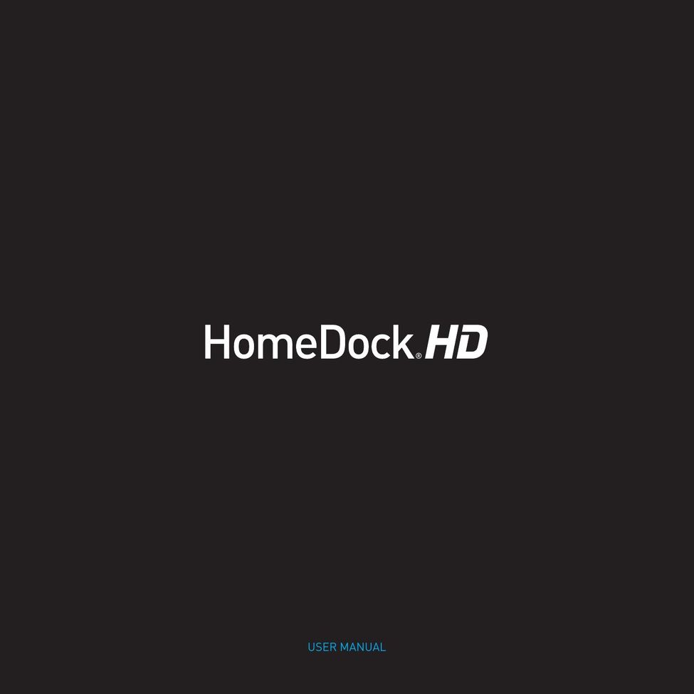 DLO HomeDock HD MP3 Docking Station User Manual