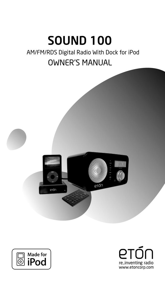 Eton Sound 100 MP3 Docking Station User Manual