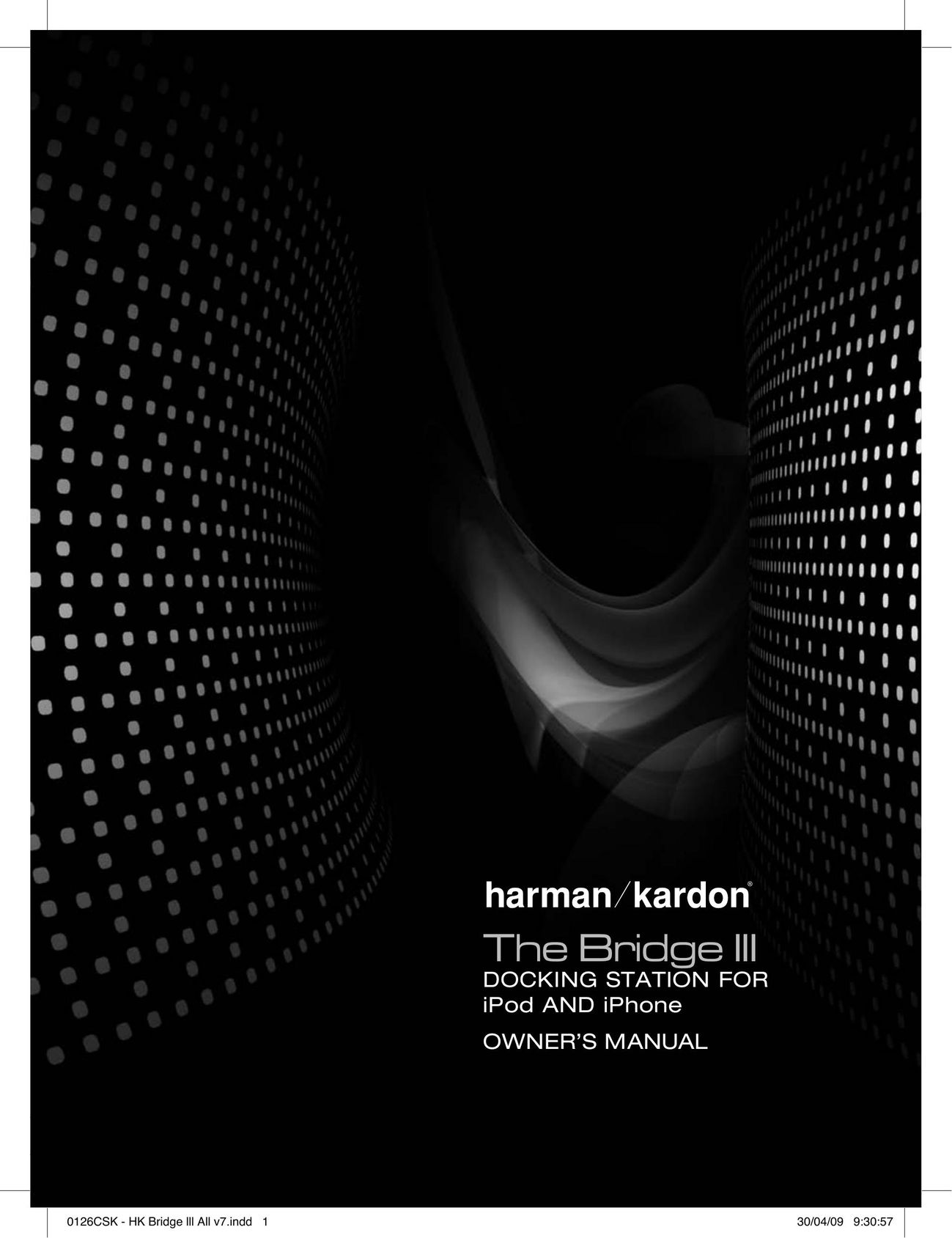 Harman-Kardon BRIDGEIII MP3 Docking Station User Manual
