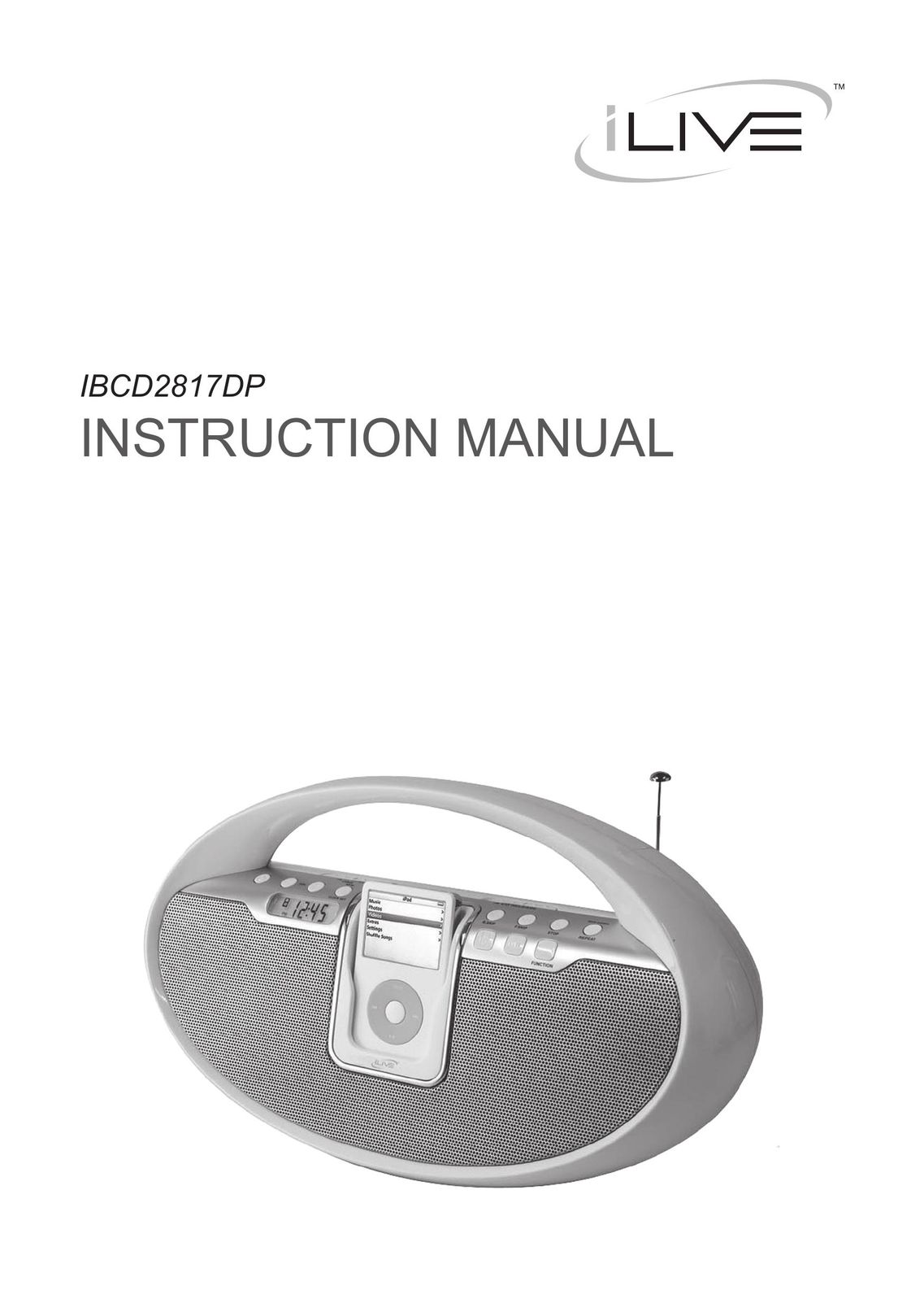iLive IBCD2817DP MP3 Docking Station User Manual