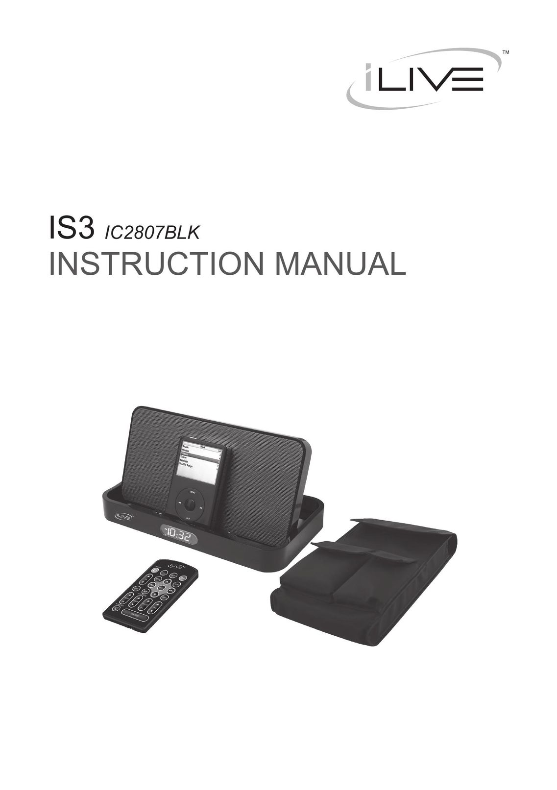 iLive IC2807BLK MP3 Docking Station User Manual