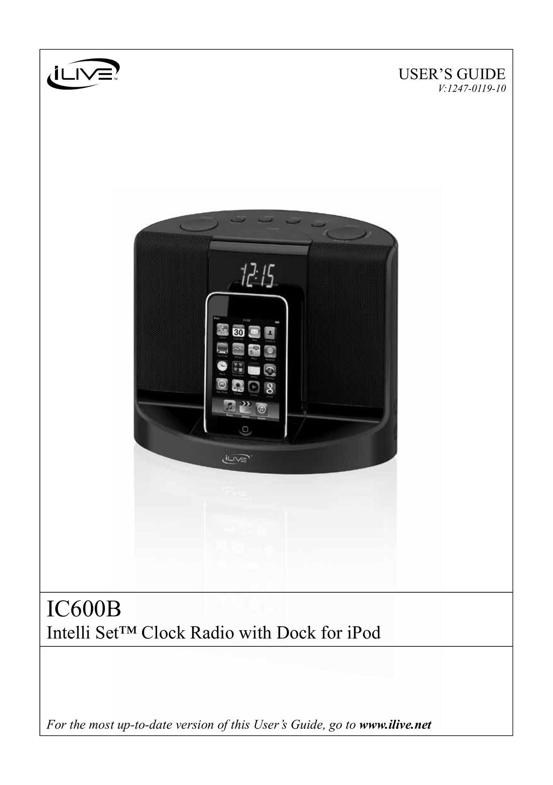 iLive IC600B MP3 Docking Station User Manual