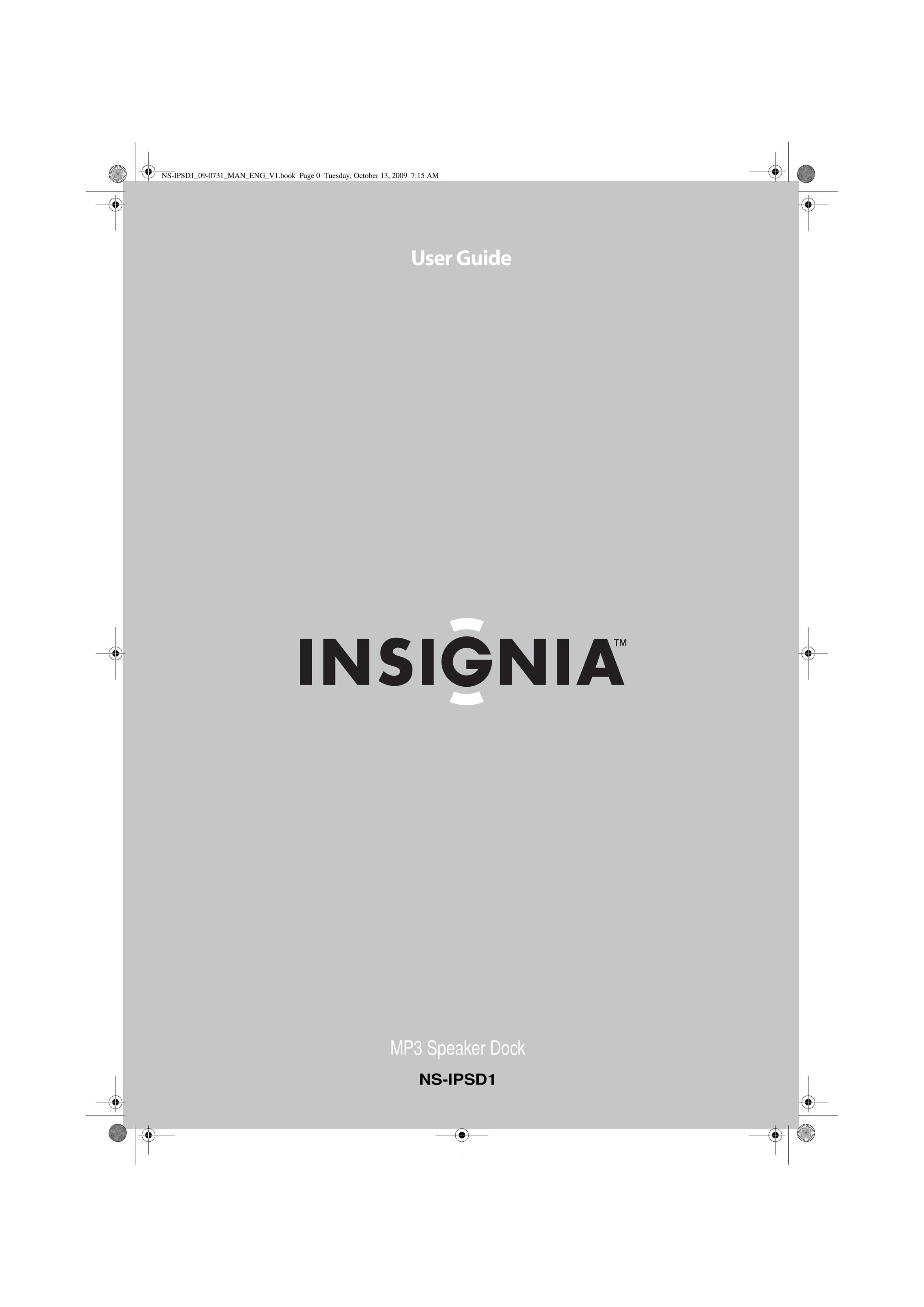 Insignia NS-IPSD1 MP3 Docking Station User Manual