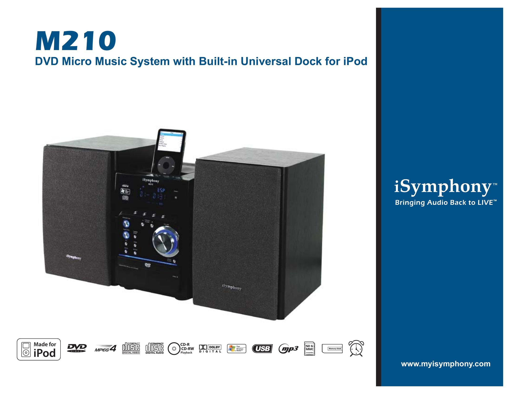 iSymphony M210 MP3 Docking Station User Manual