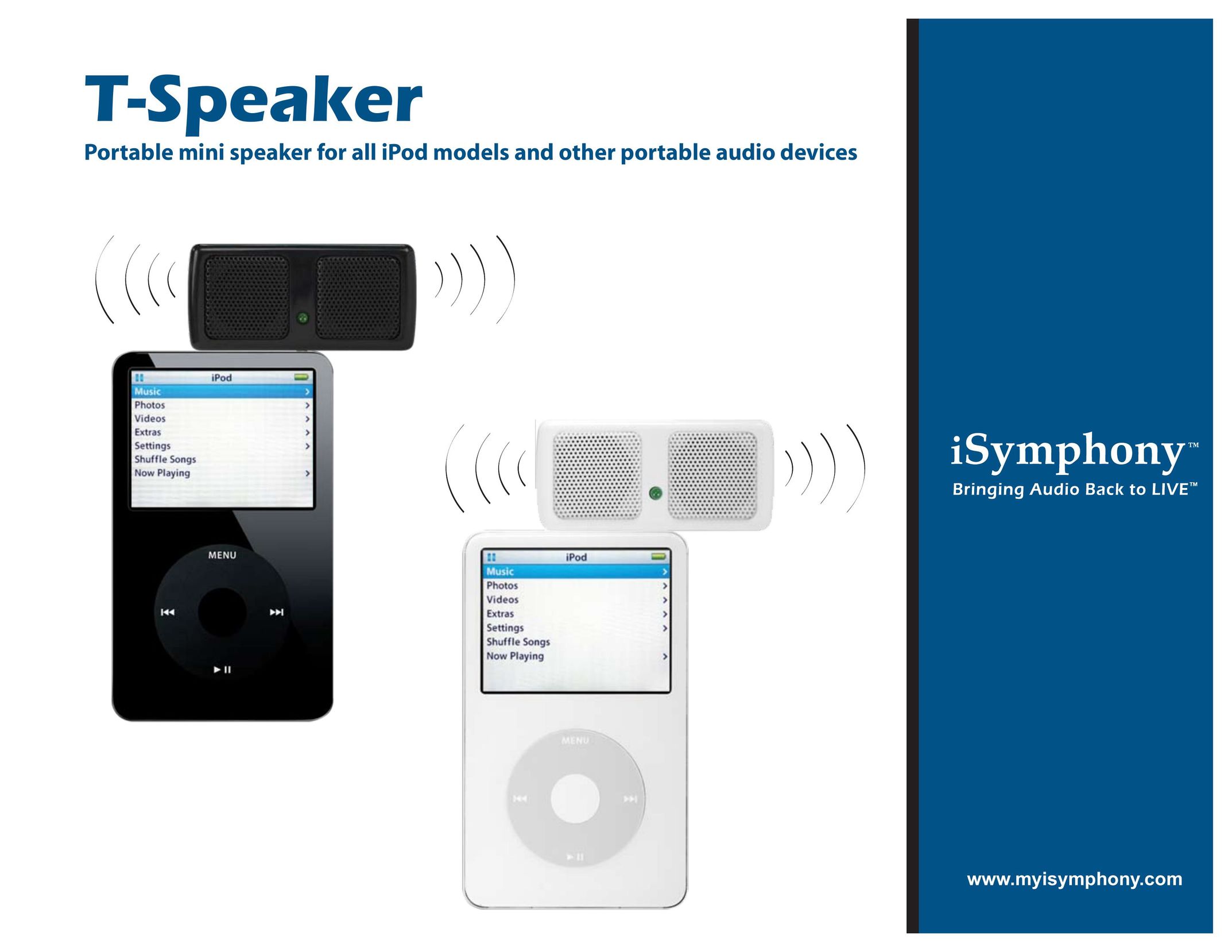 iSymphony T-Speaker MP3 Docking Station User Manual