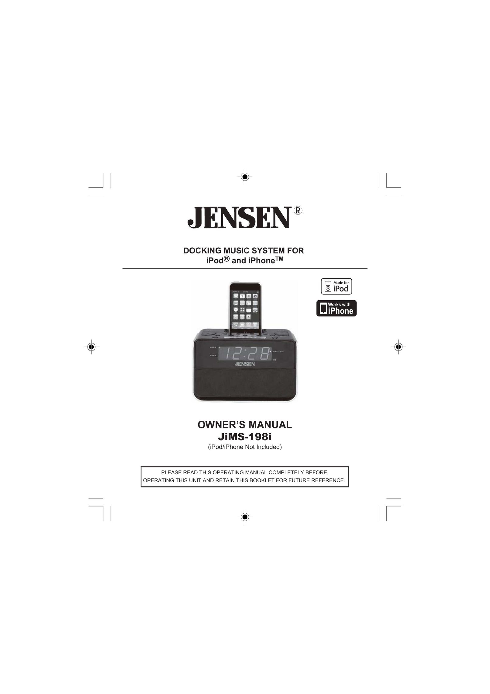 Jensen JiMS-198i MP3 Docking Station User Manual