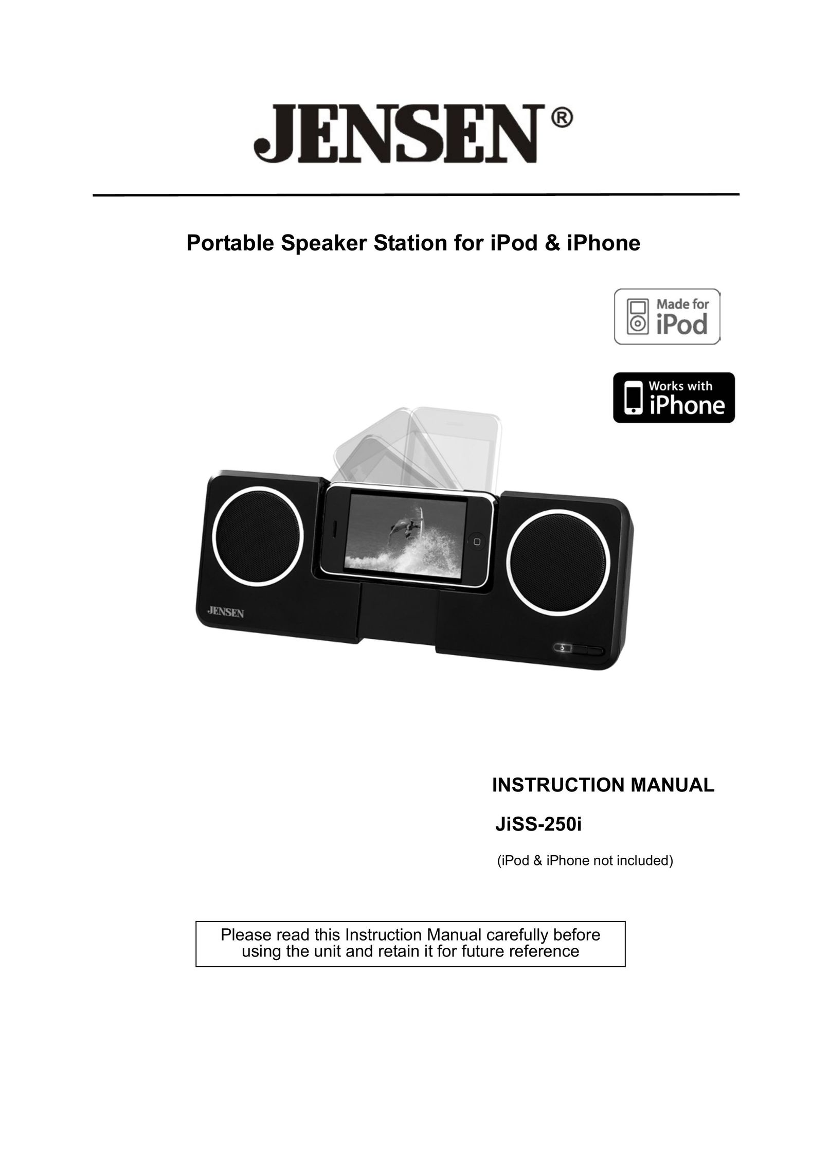 Jensen JiSS-250i MP3 Docking Station User Manual