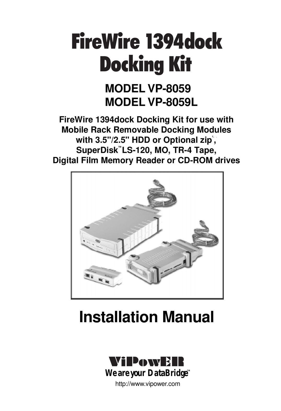VIPowER VP-8059 MP3 Docking Station User Manual