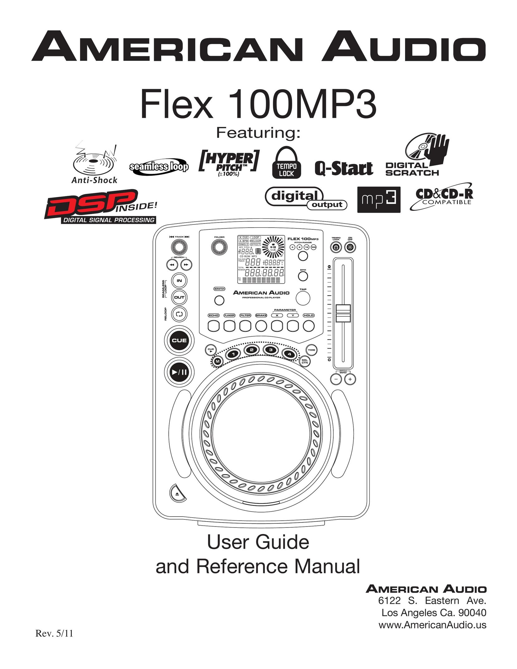 American Audio 100MP3 MP3 Player User Manual