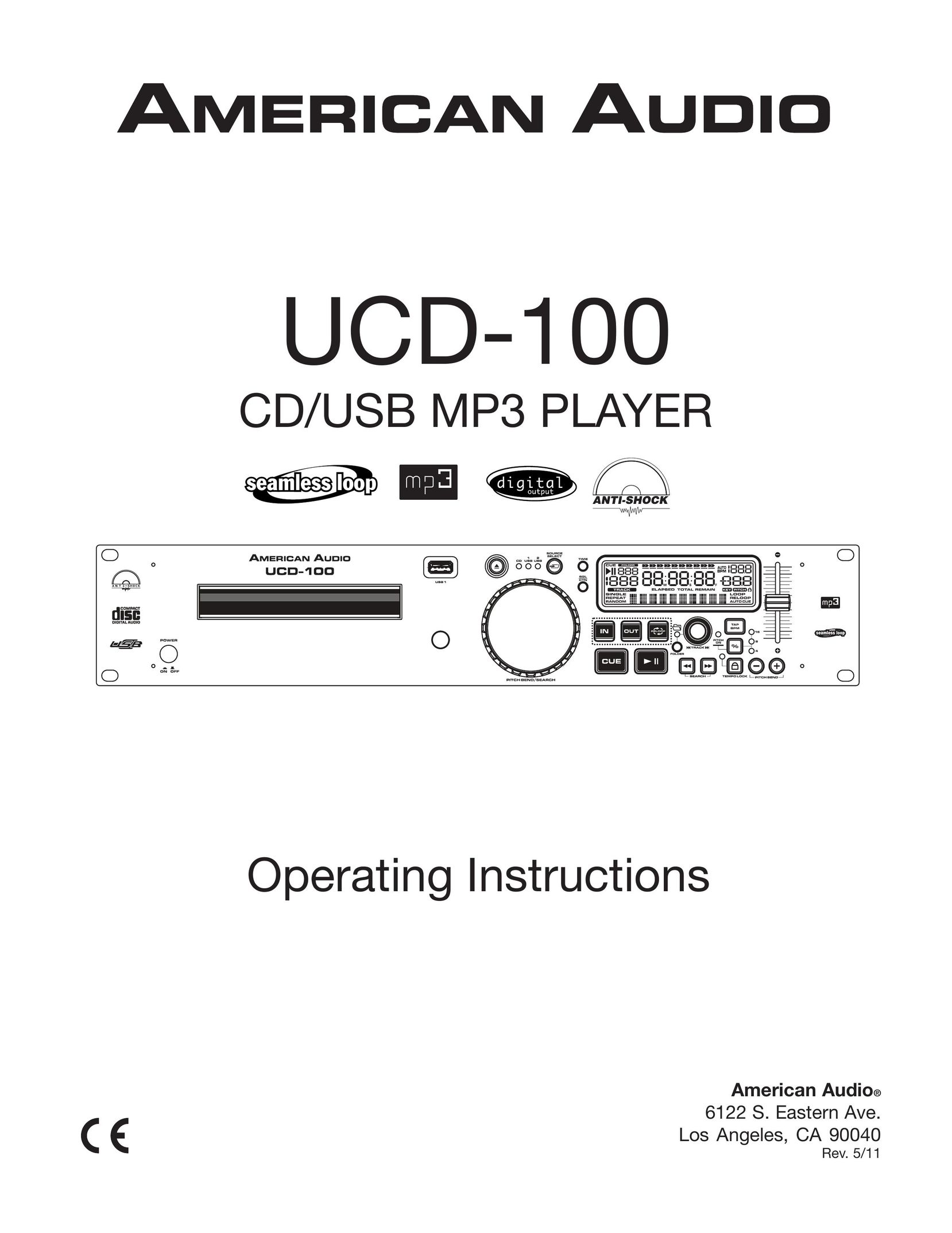 American Audio UCD-100 MP3 Player User Manual