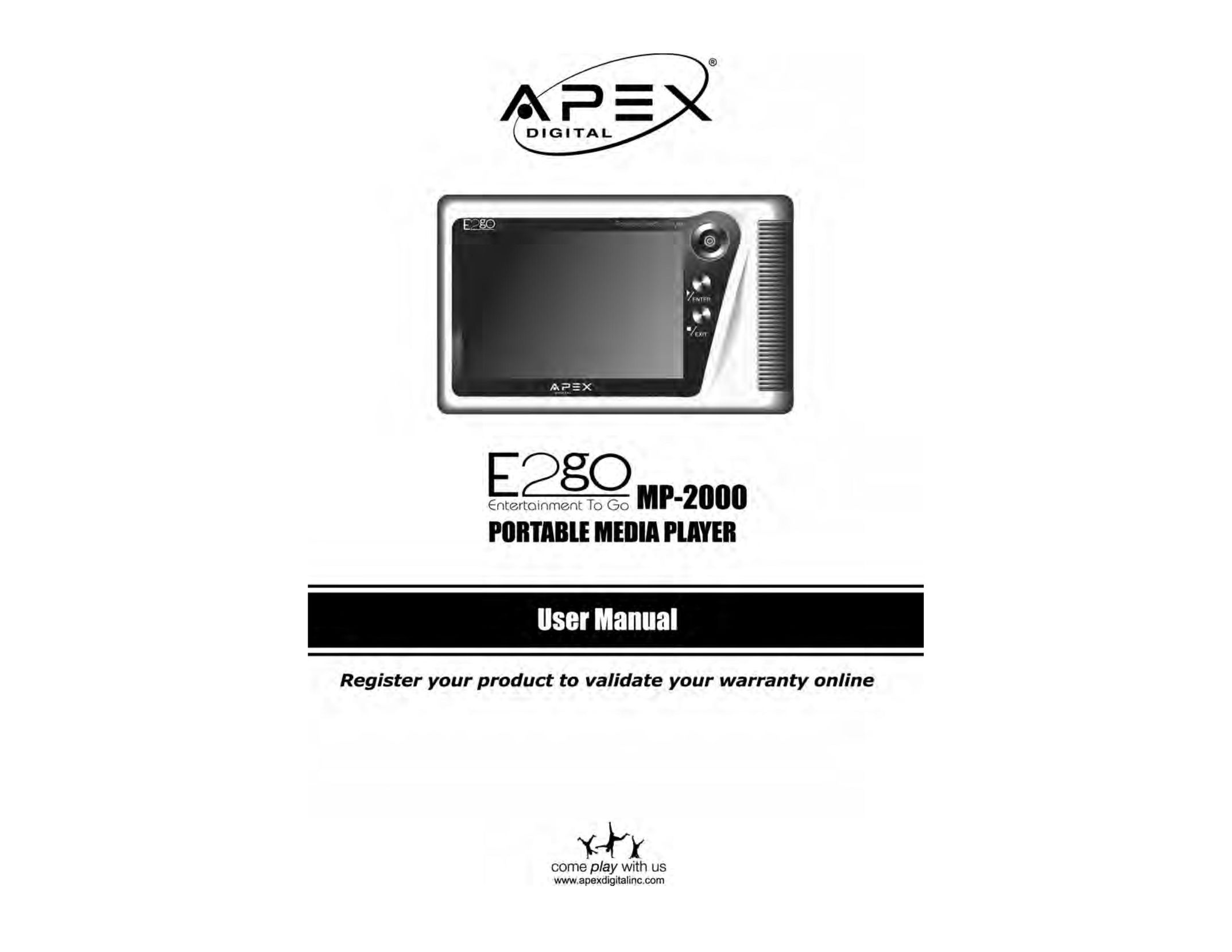 Apex Digital MP2000 MP3 Player User Manual