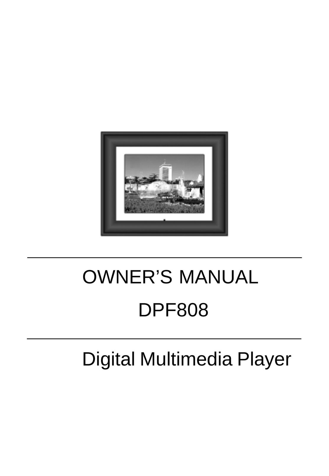 Audiovox DPF808 MP3 Player User Manual
