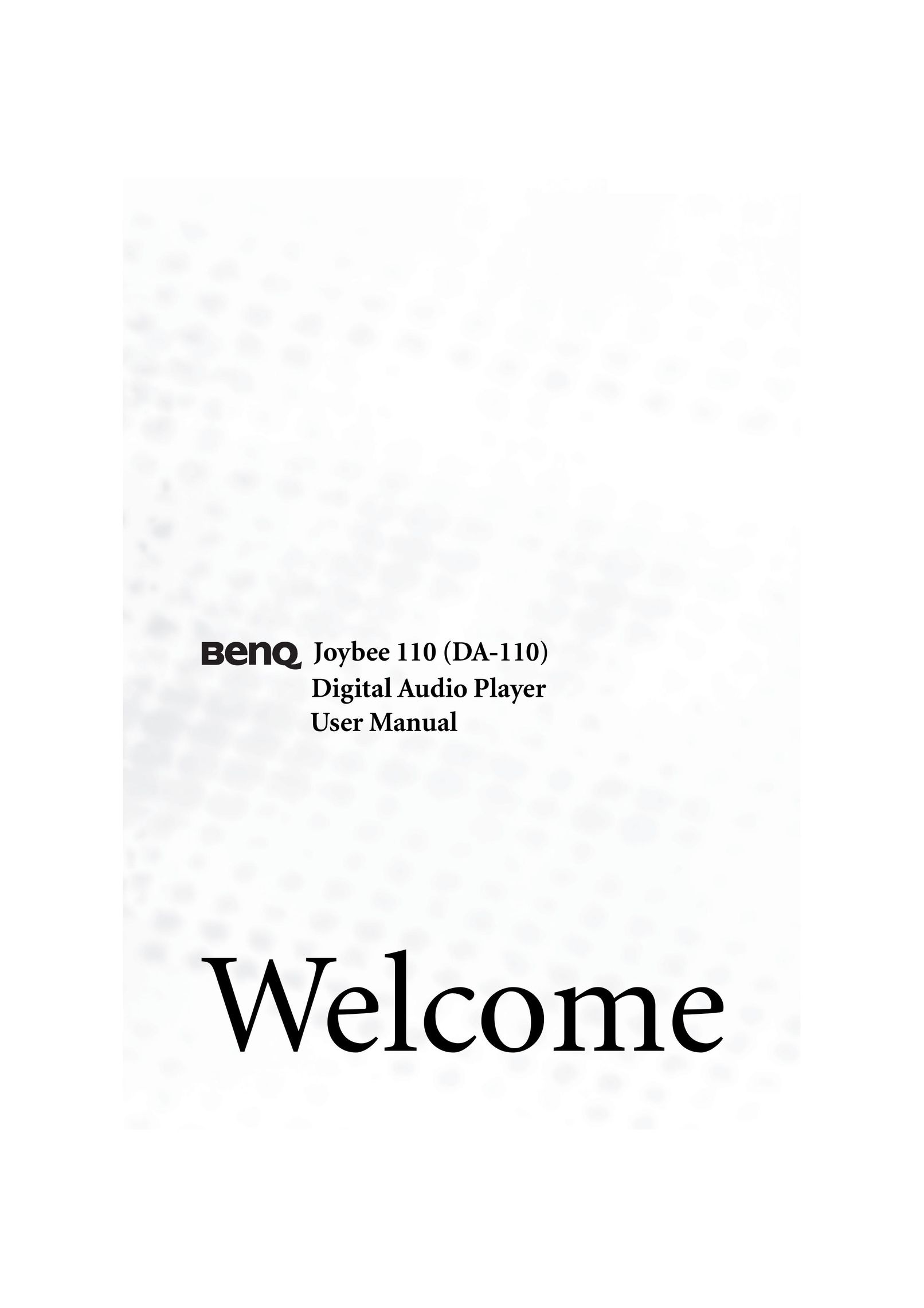 BenQ C110 MP3 Player User Manual