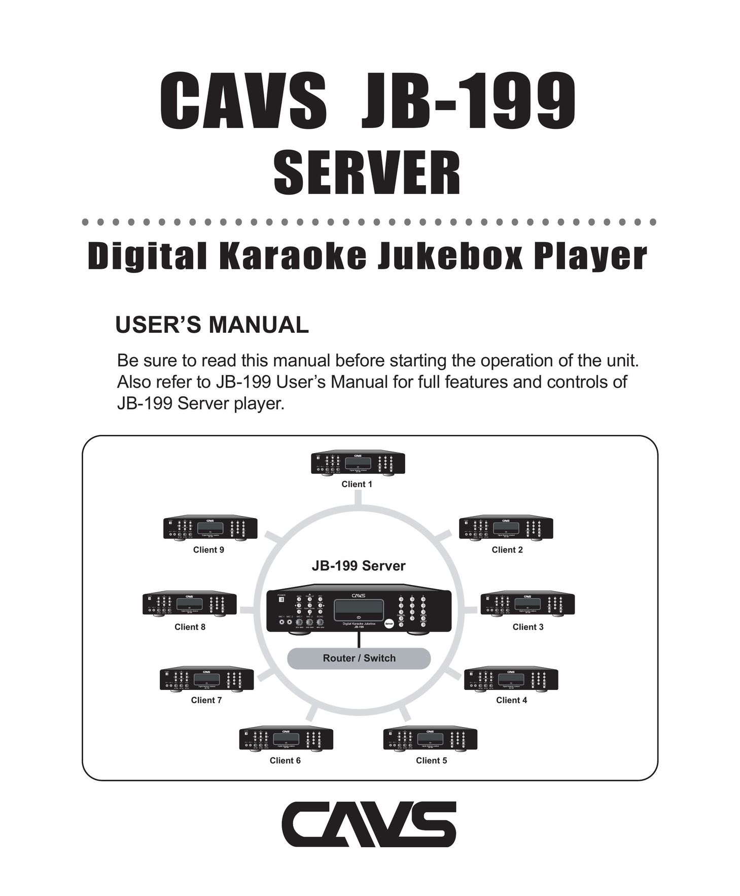 CAVS JB-199 MP3 Player User Manual